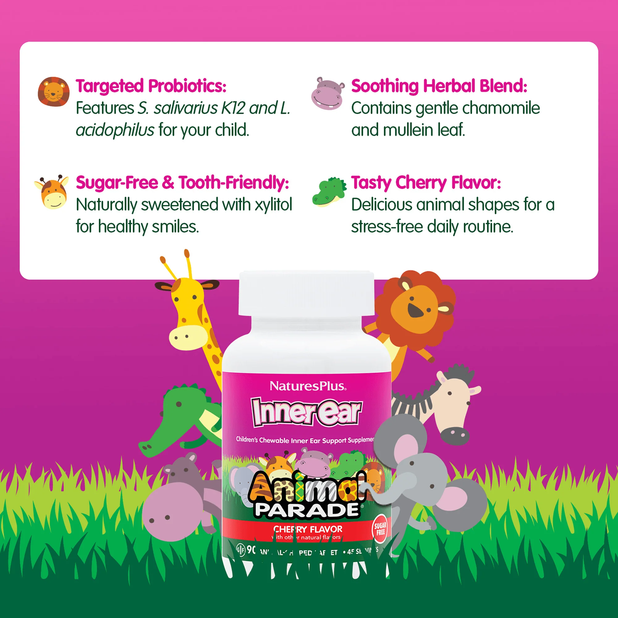 Animal Parade® Children’s Inner Ear Support Chewables - Image 4
