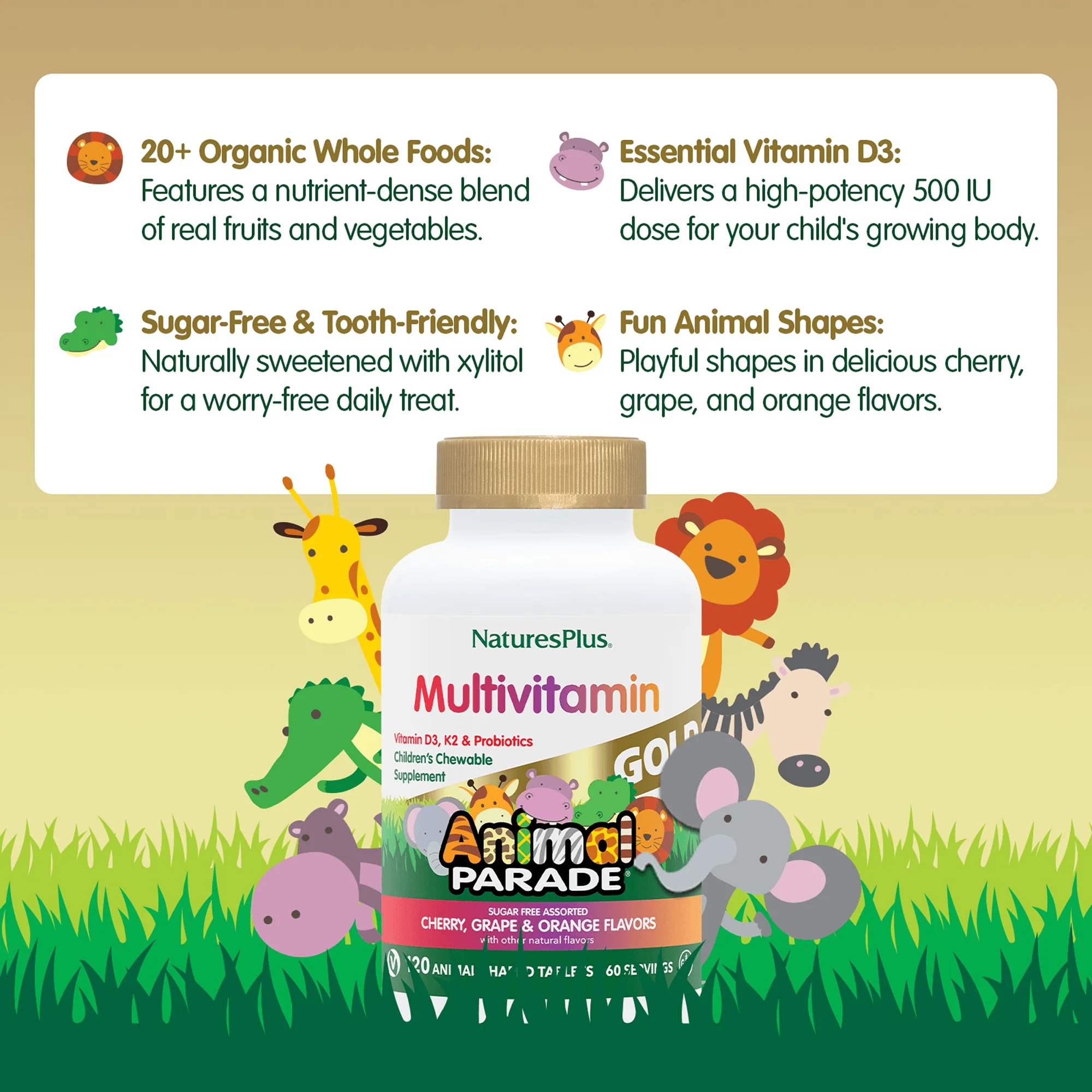 Animal Parade® GOLD Multivitamin Children’s Chewables - Assorted - Image 4