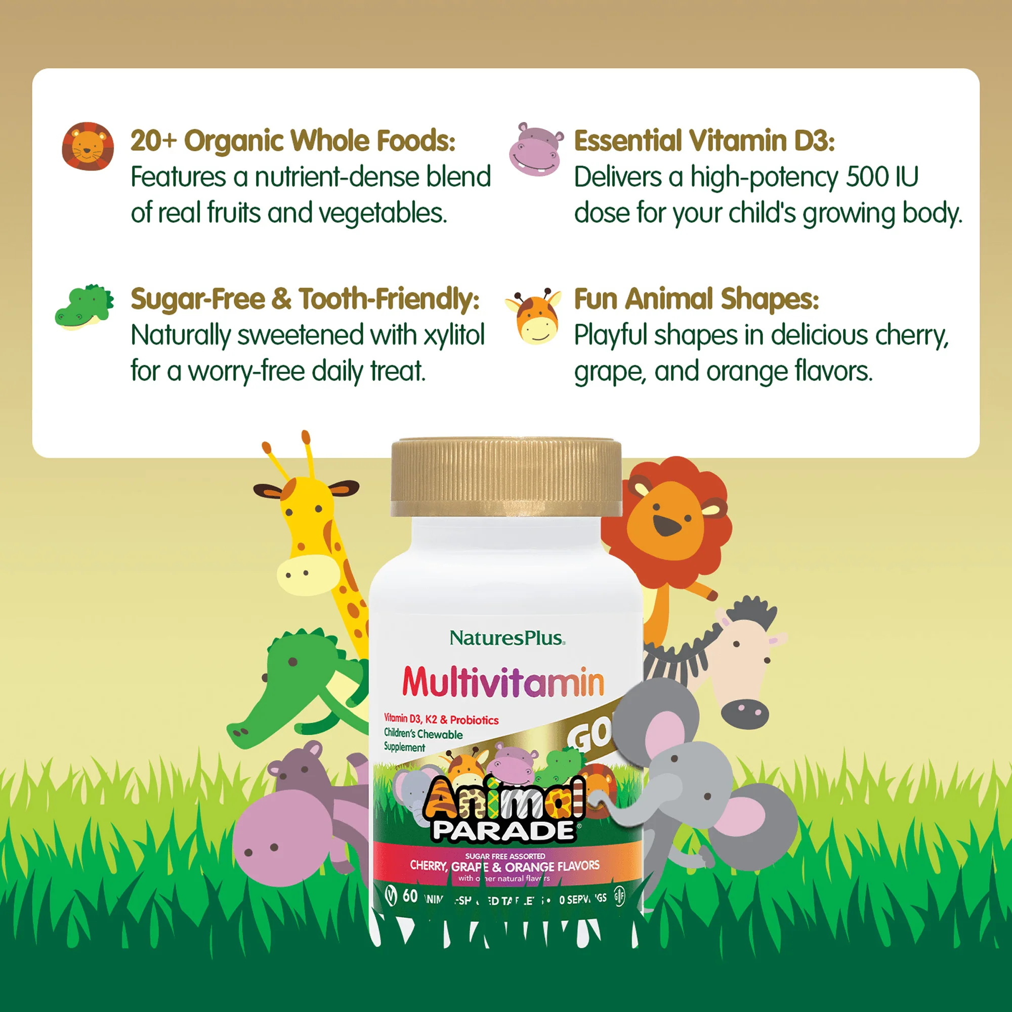 Animal Parade® GOLD Multivitamin Children’s Chewables - Assorted - Image 9