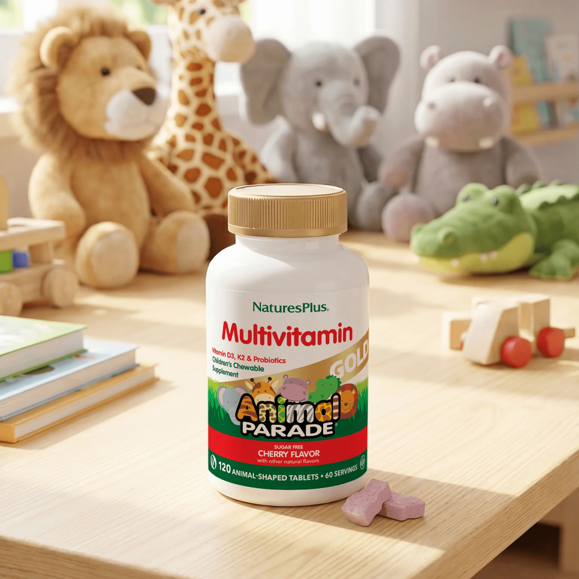 Animal Parade® GOLD Multivitamin Children’s Chewables - Cherry - Image 10