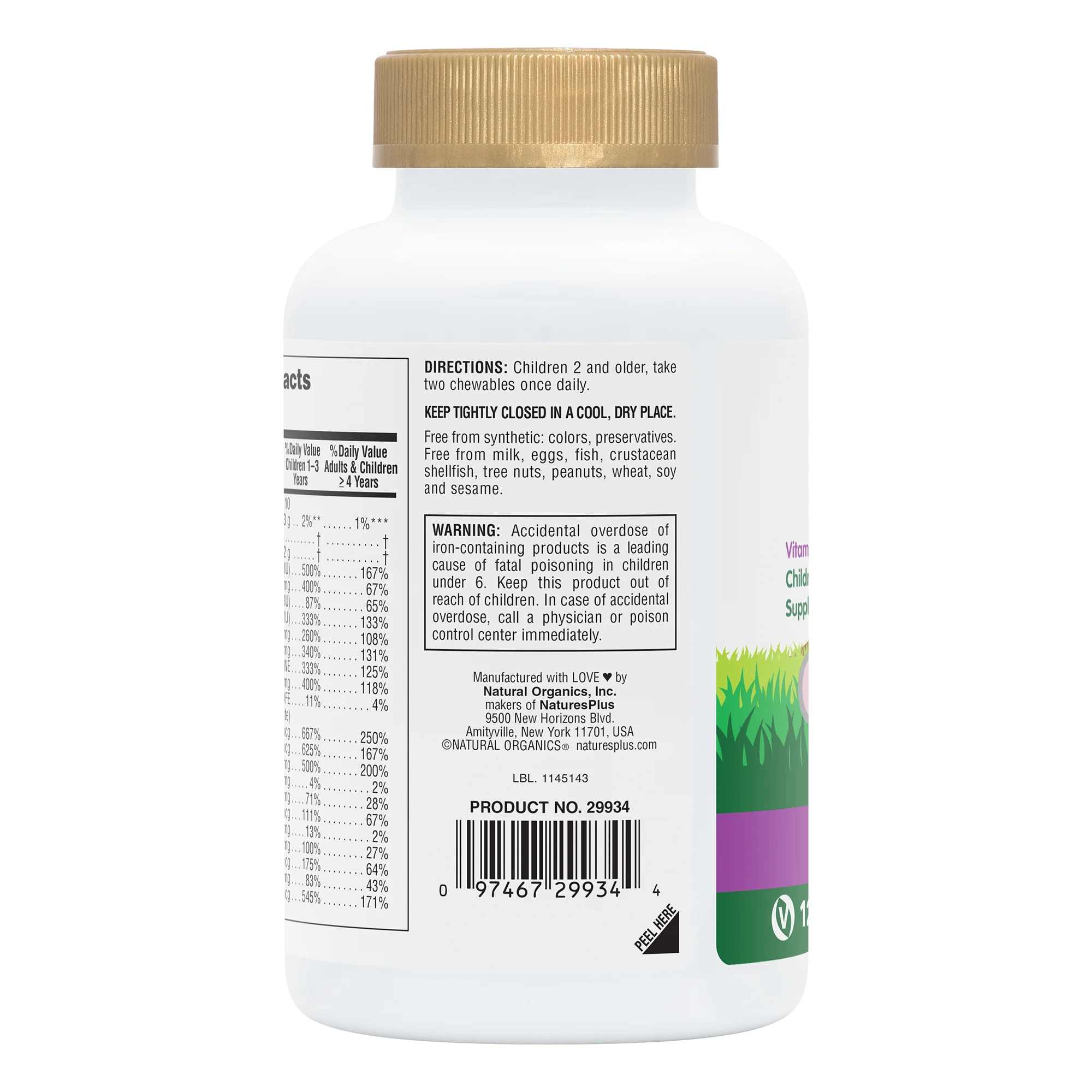 Animal Parade® GOLD Multivitamin Children’s Chewables - Grape - Image 3