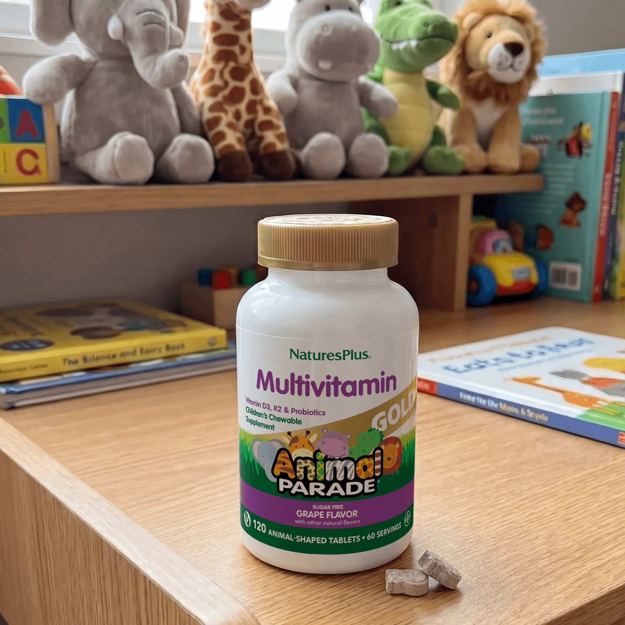 Animal Parade® GOLD Multivitamin Children’s Chewables - Grape - Image 5
