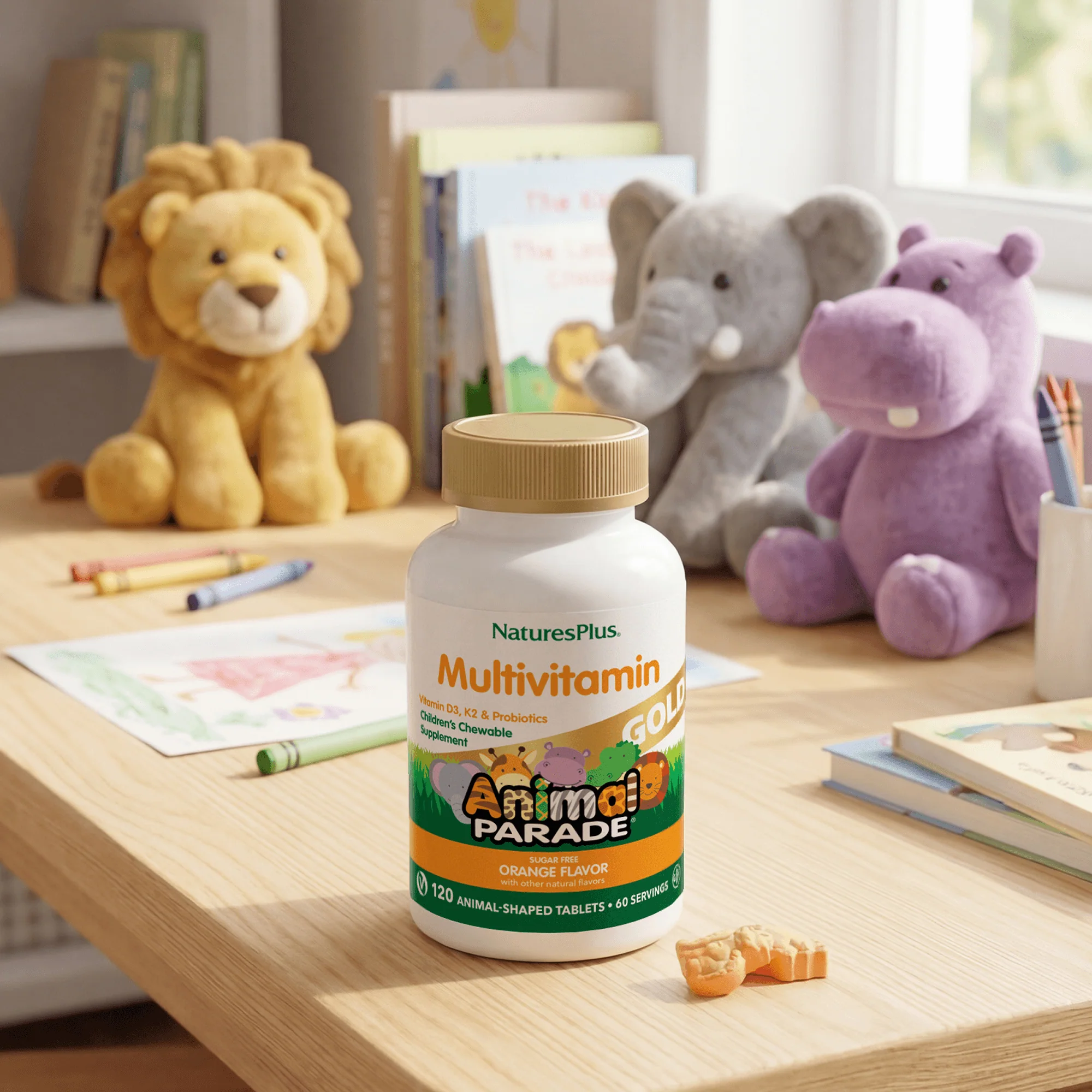 Animal Parade® GOLD Multivitamin Children’s Chewables - Orange - Image 5