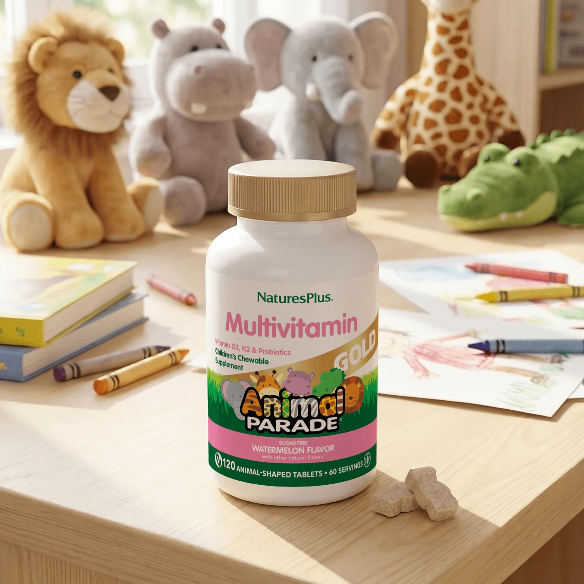 Animal Parade® GOLD Multivitamin Children’s Chewables - Watermelon - Image 5