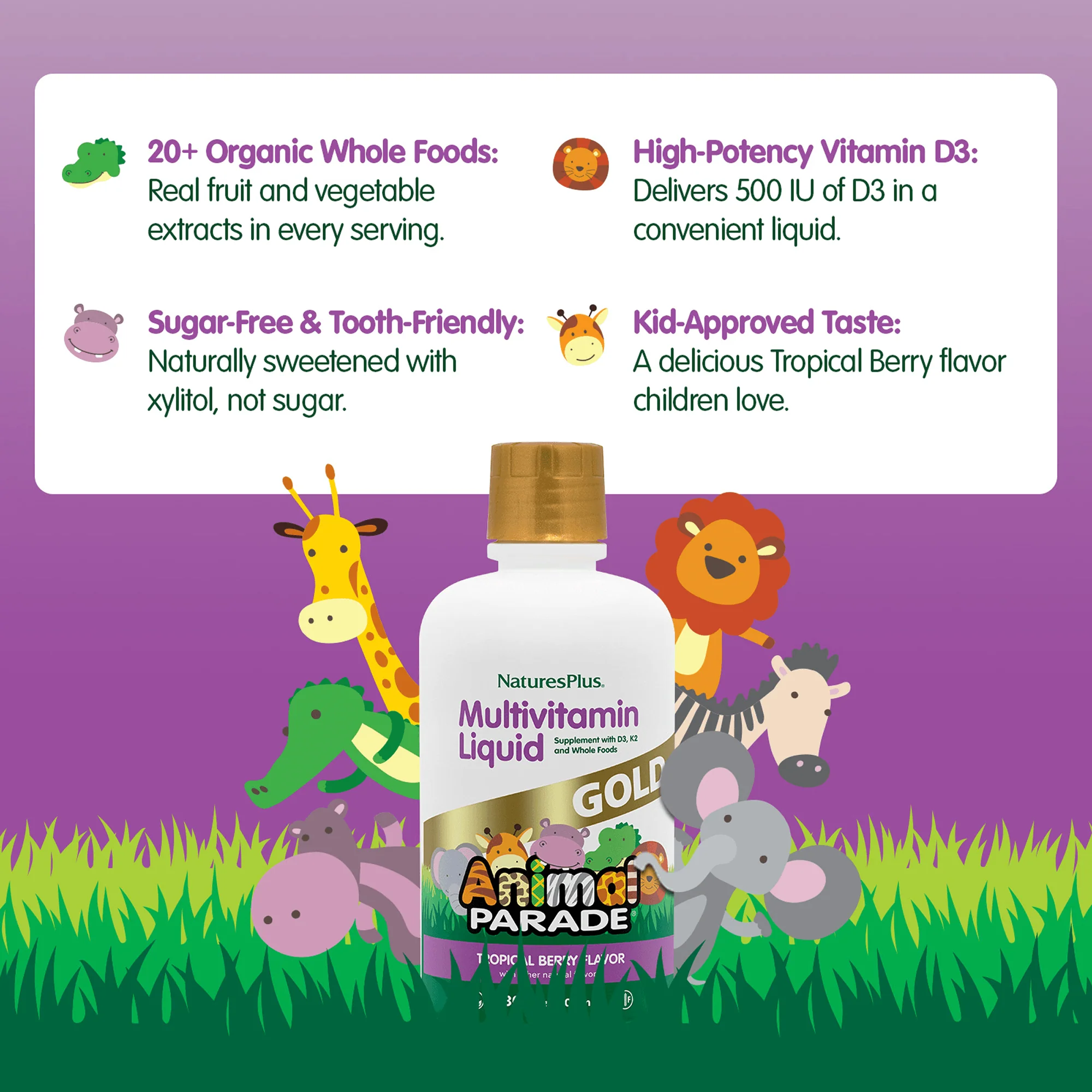 Animal Parade® GOLD Multivitamin Children’s Liquid - Image 4