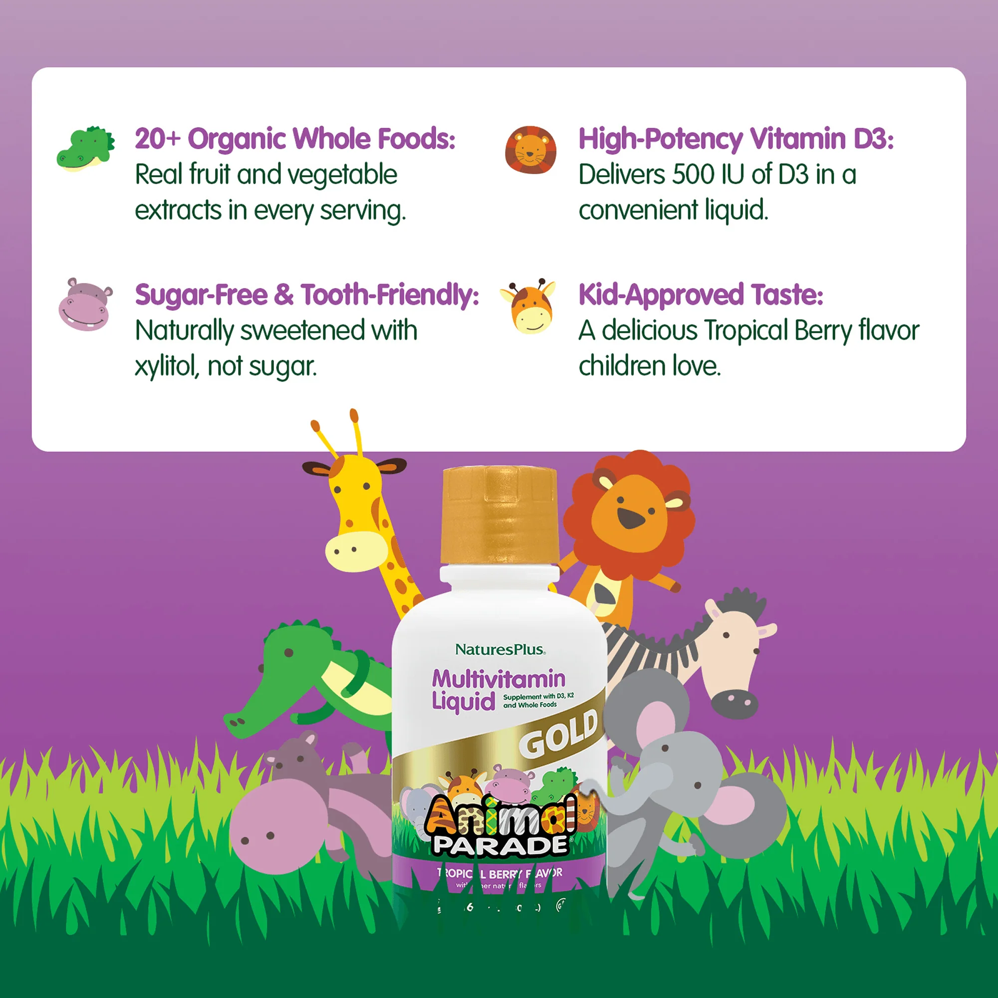 Animal Parade® GOLD Multivitamin Children’s Liquid - Image 9