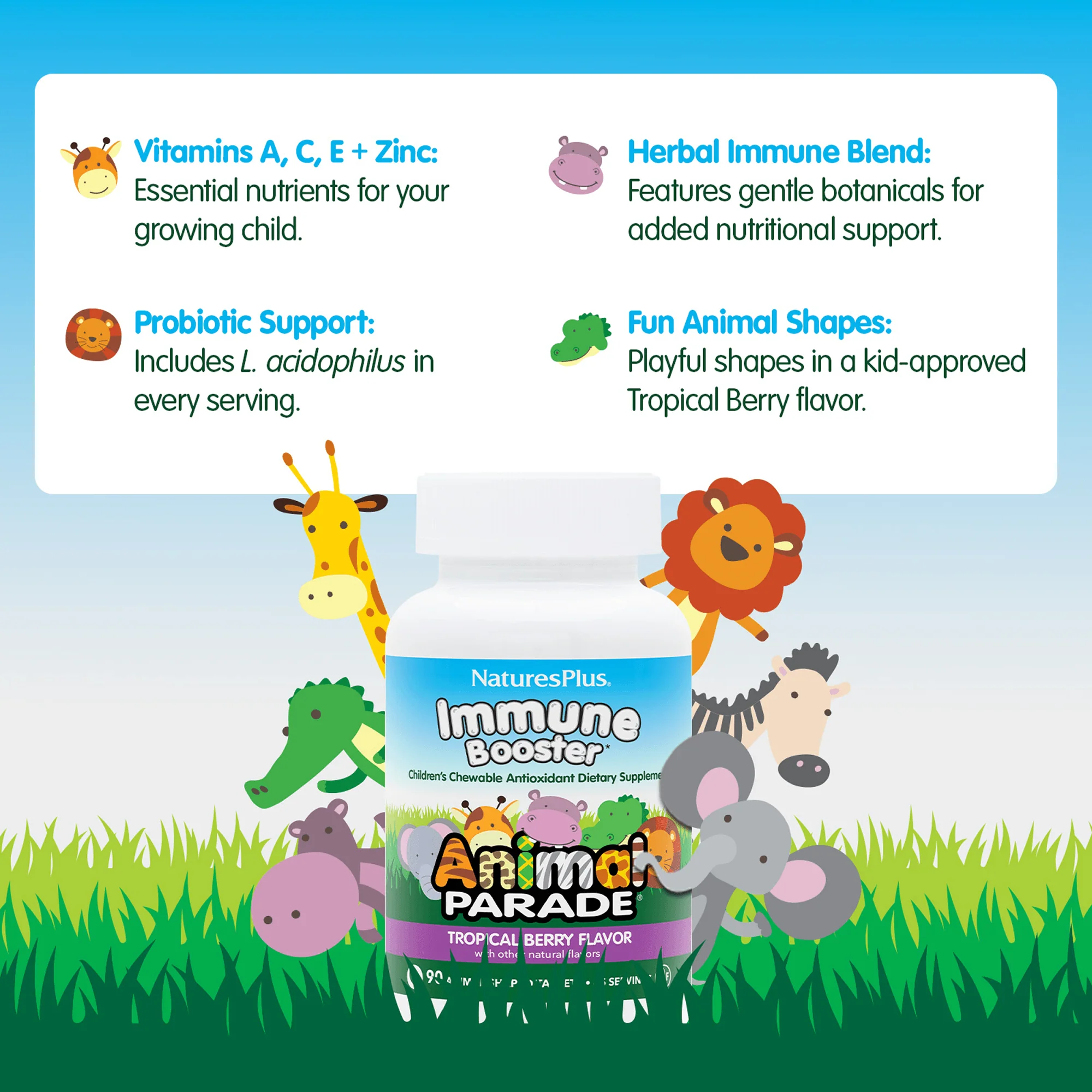 Animal Parade® Immune Booster Chewables - Image 4