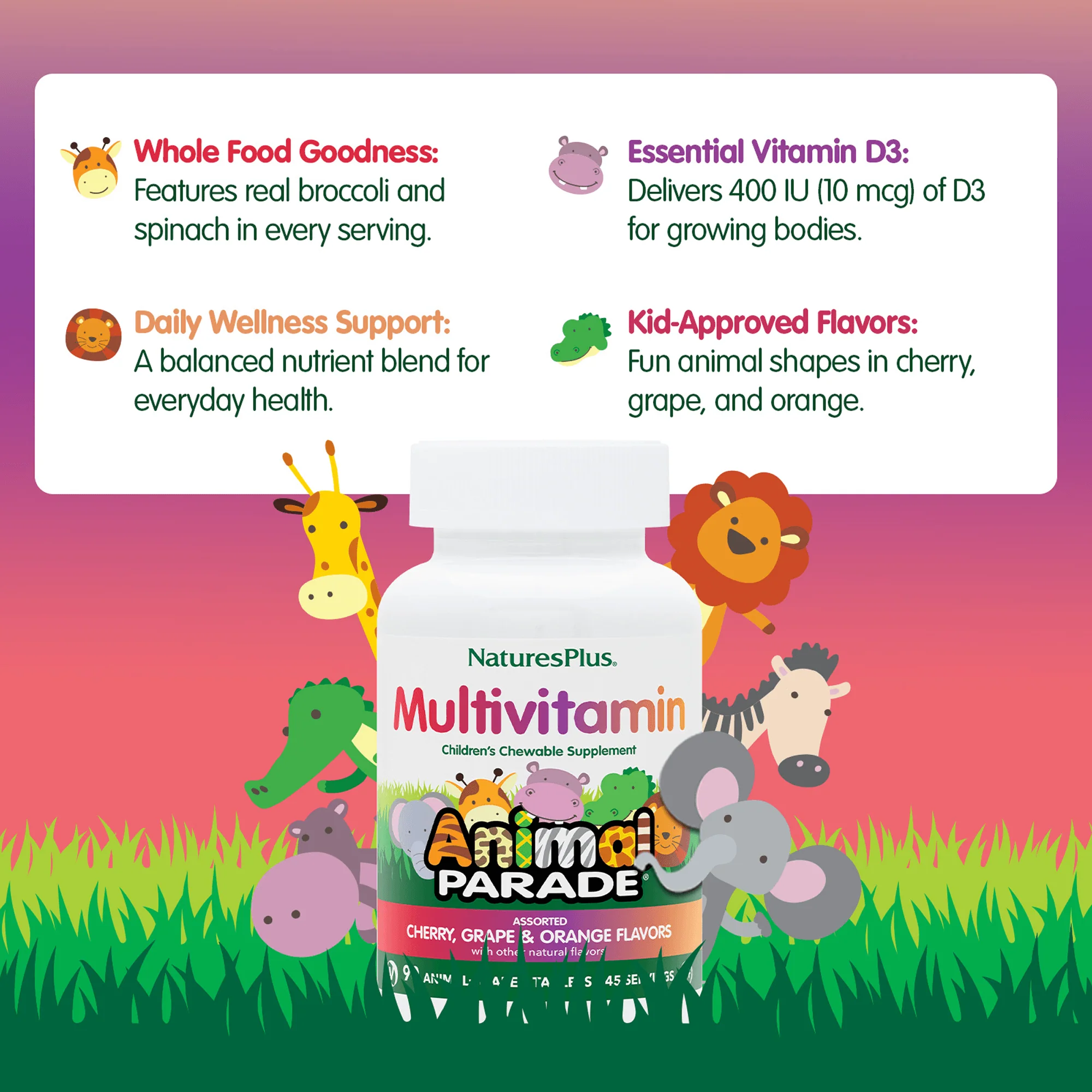 Animal Parade® Multivitamin Children’s Chewables - Assorted - Image 4