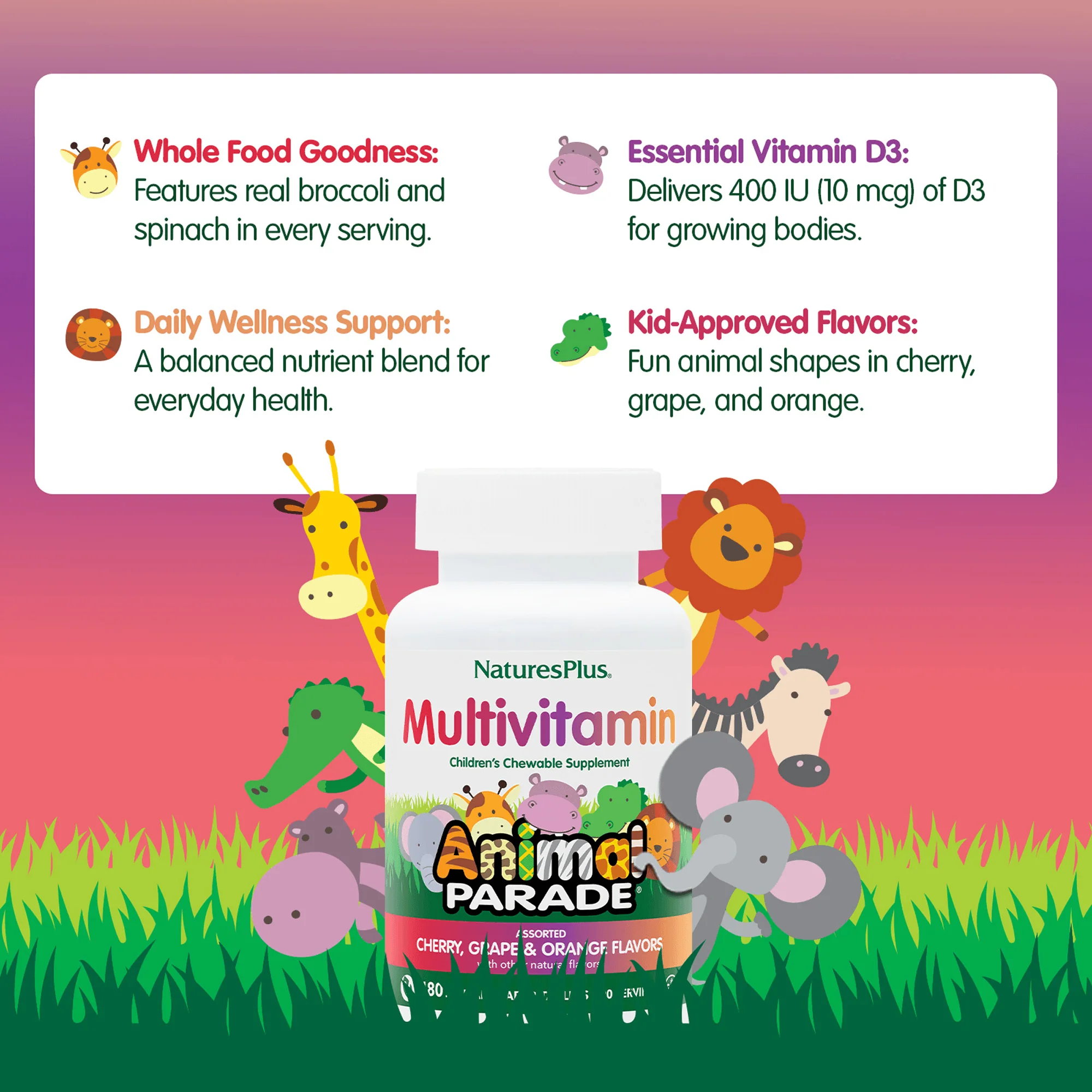 Animal Parade® Multivitamin Children’s Chewables - Assorted - Image 9