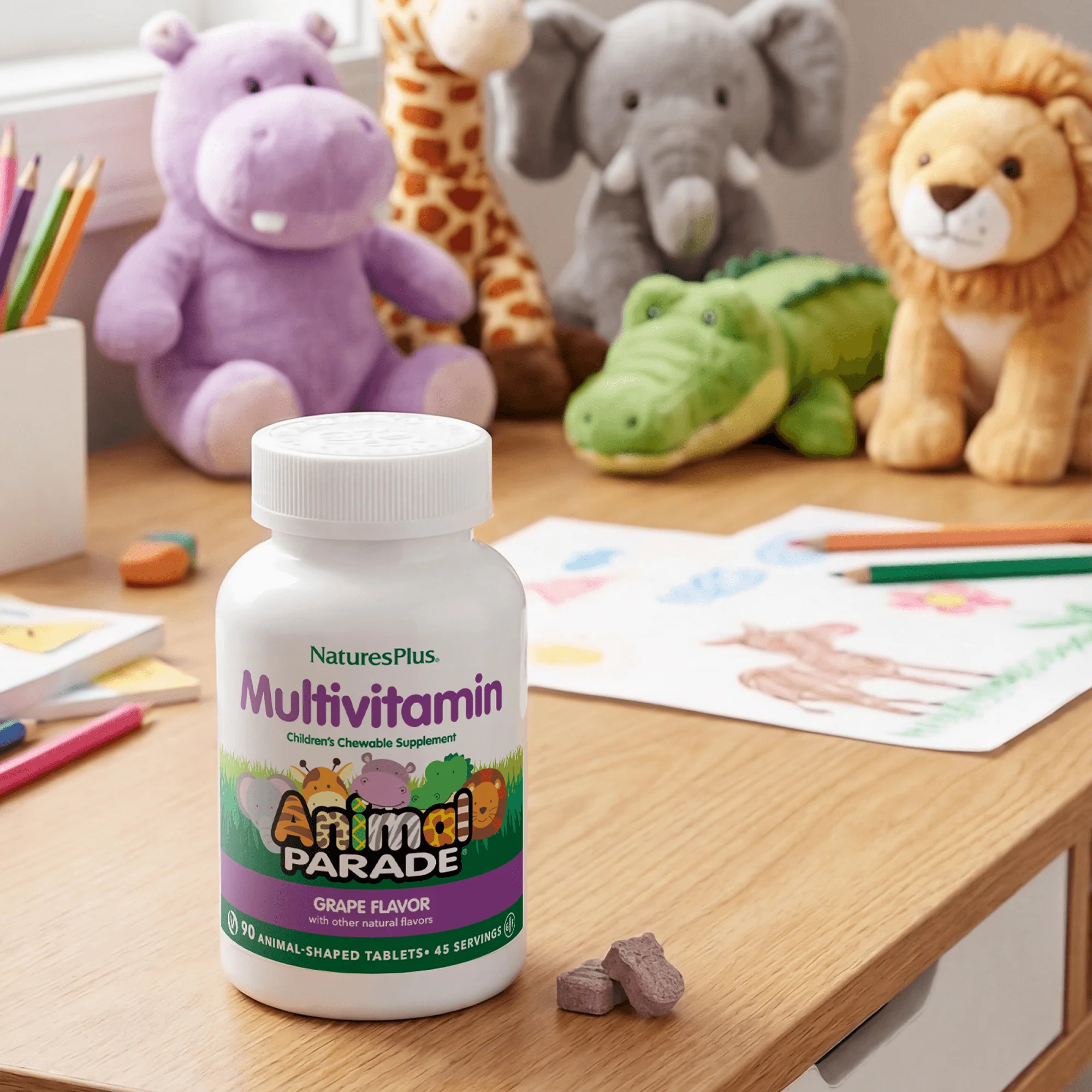 Animal Parade® Multivitamin Children’s Chewables - Grape - Image 5