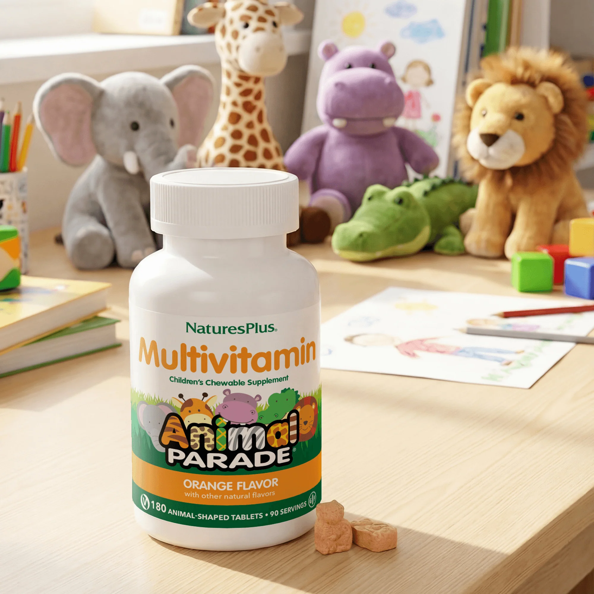 Animal Parade® Multivitamin Children’s Chewables - Orange - Image 10