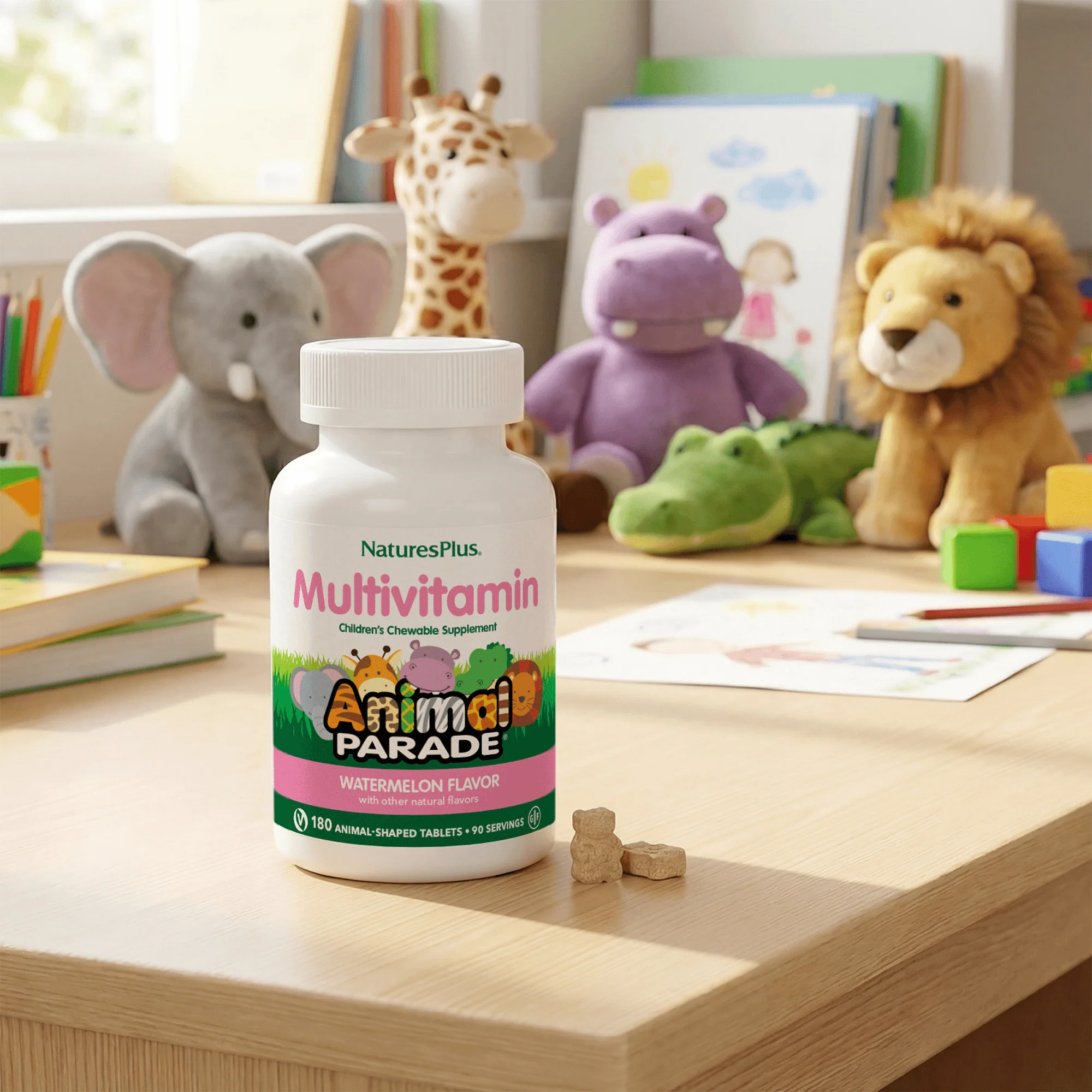 Animal Parade® Multivitamin Children’s Chewables - Watermelon - Image 10