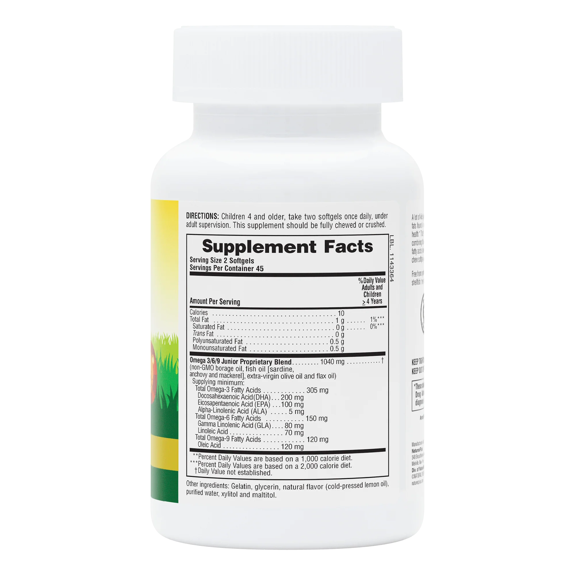 Animal ParadeĀ® Omega 3/6/9 Junior Softgels - Image 2