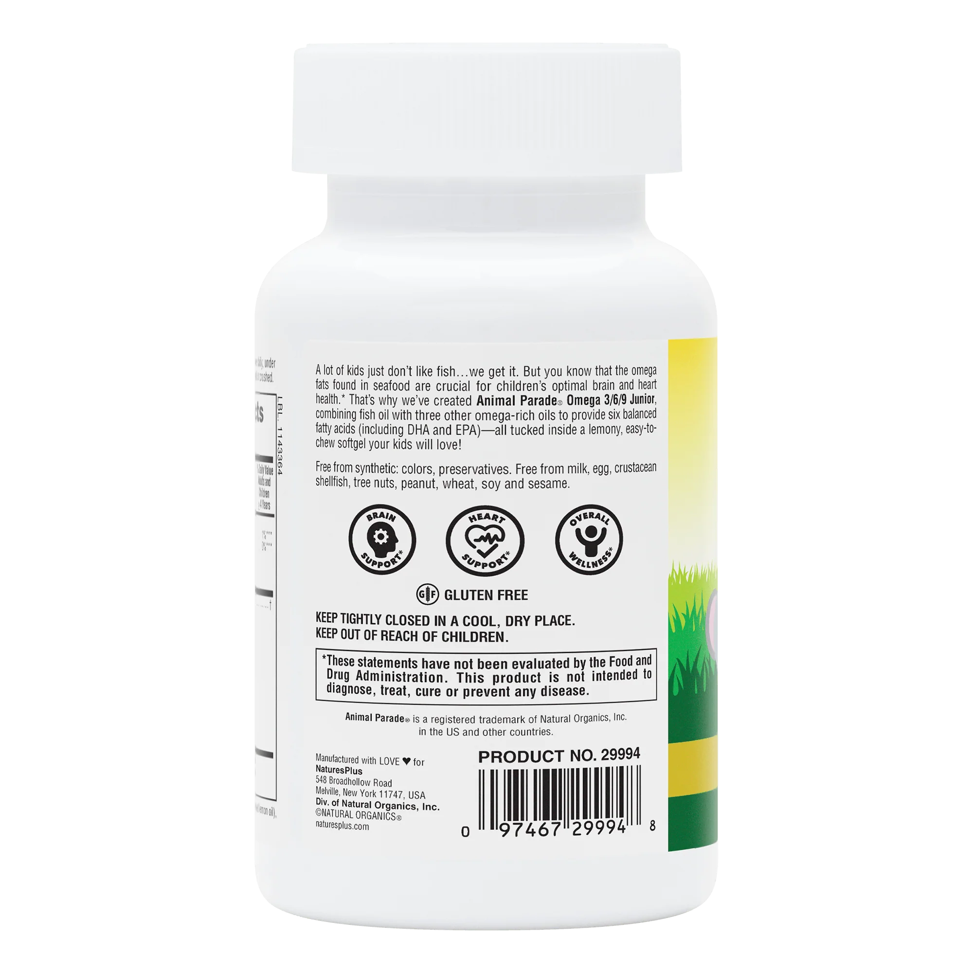Animal ParadeĀ® Omega 3/6/9 Junior Softgels - Image 3