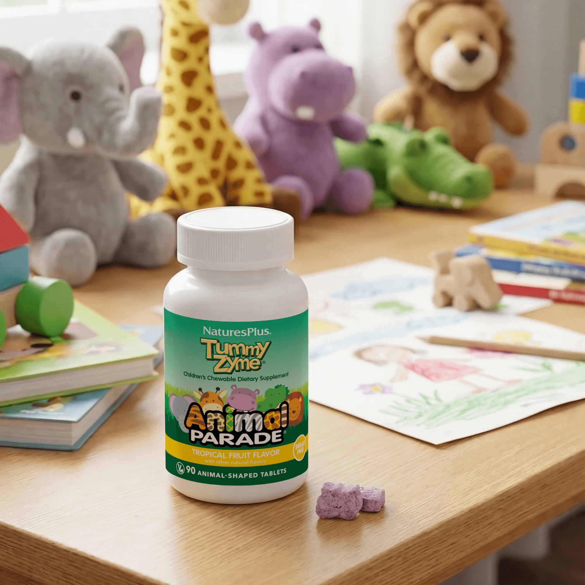 Animal Parade® Tummy Zyme™ Children's Chewables - Image 5