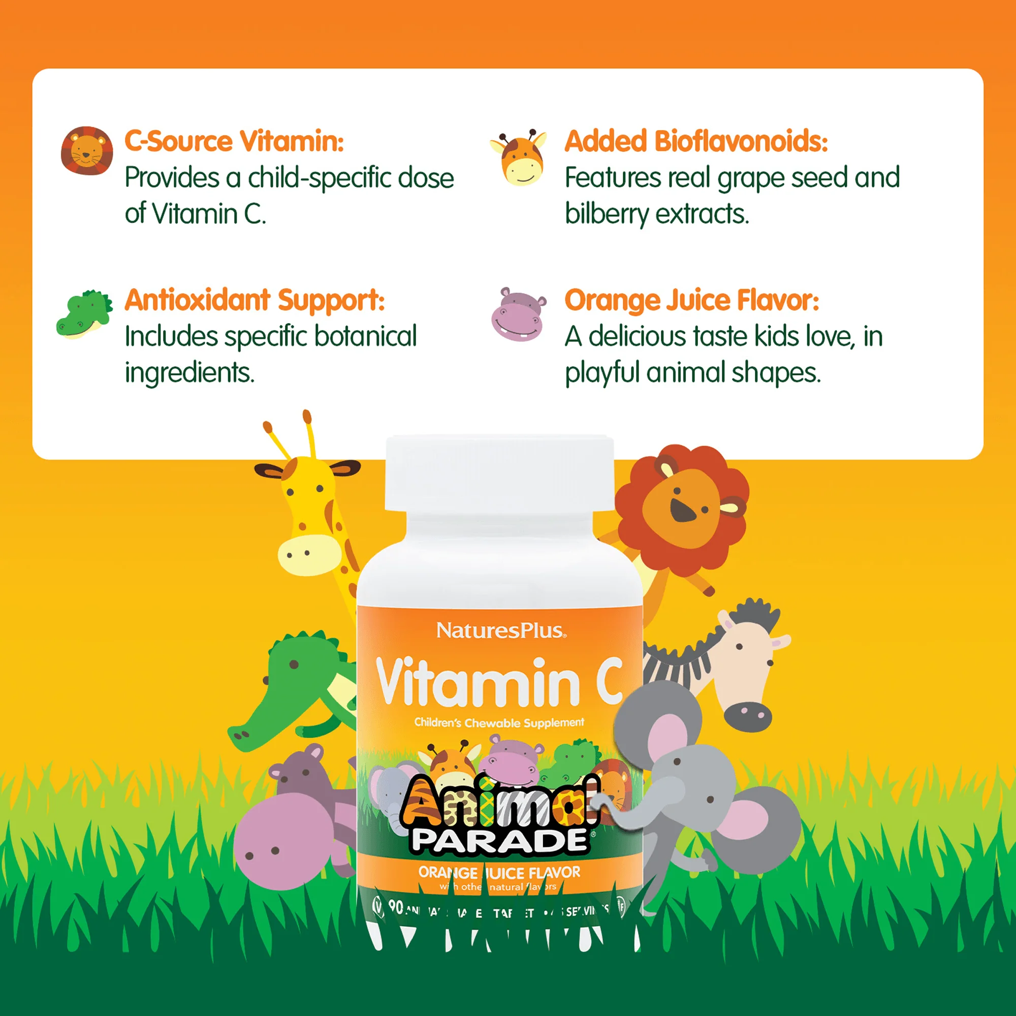 Animal Parade® Vitamin C Children’s Chewables - Image 4