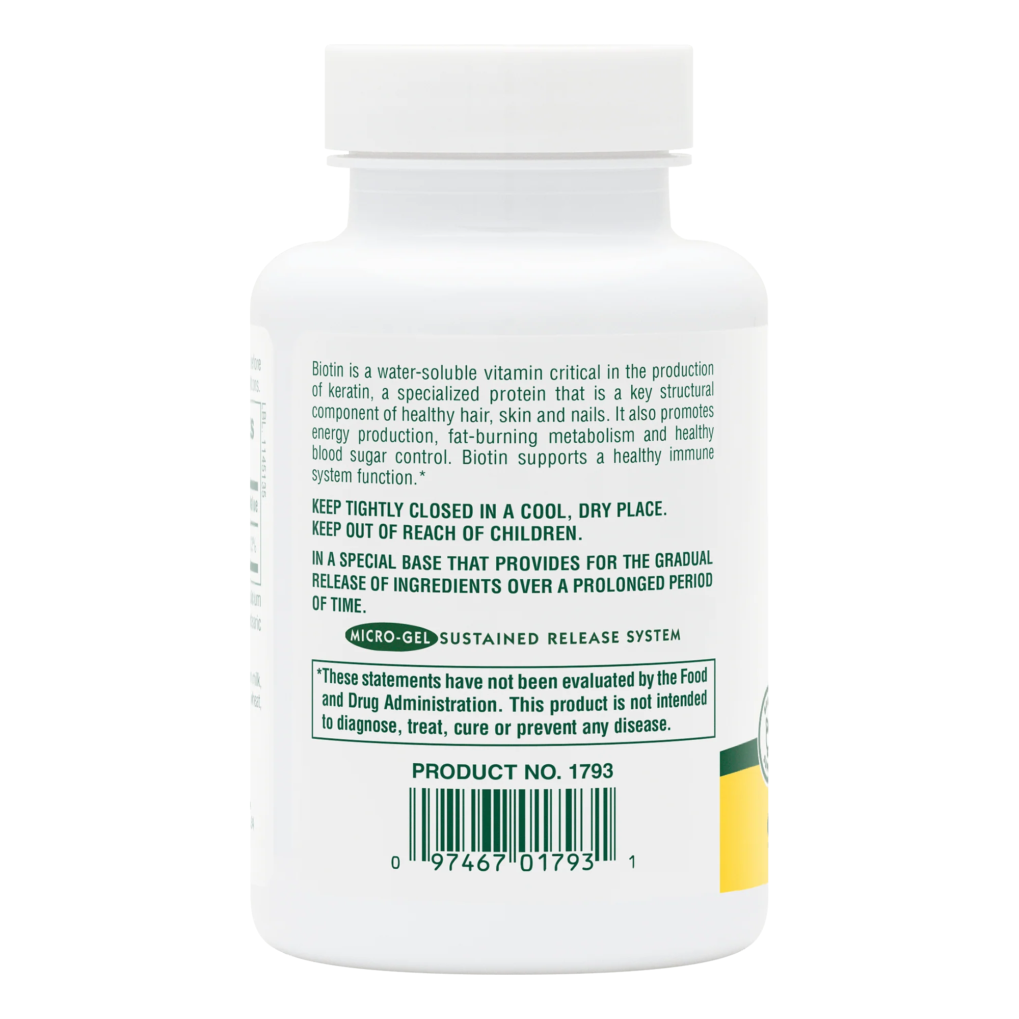 Biotin 10,000 MCG Tablets - Image 3