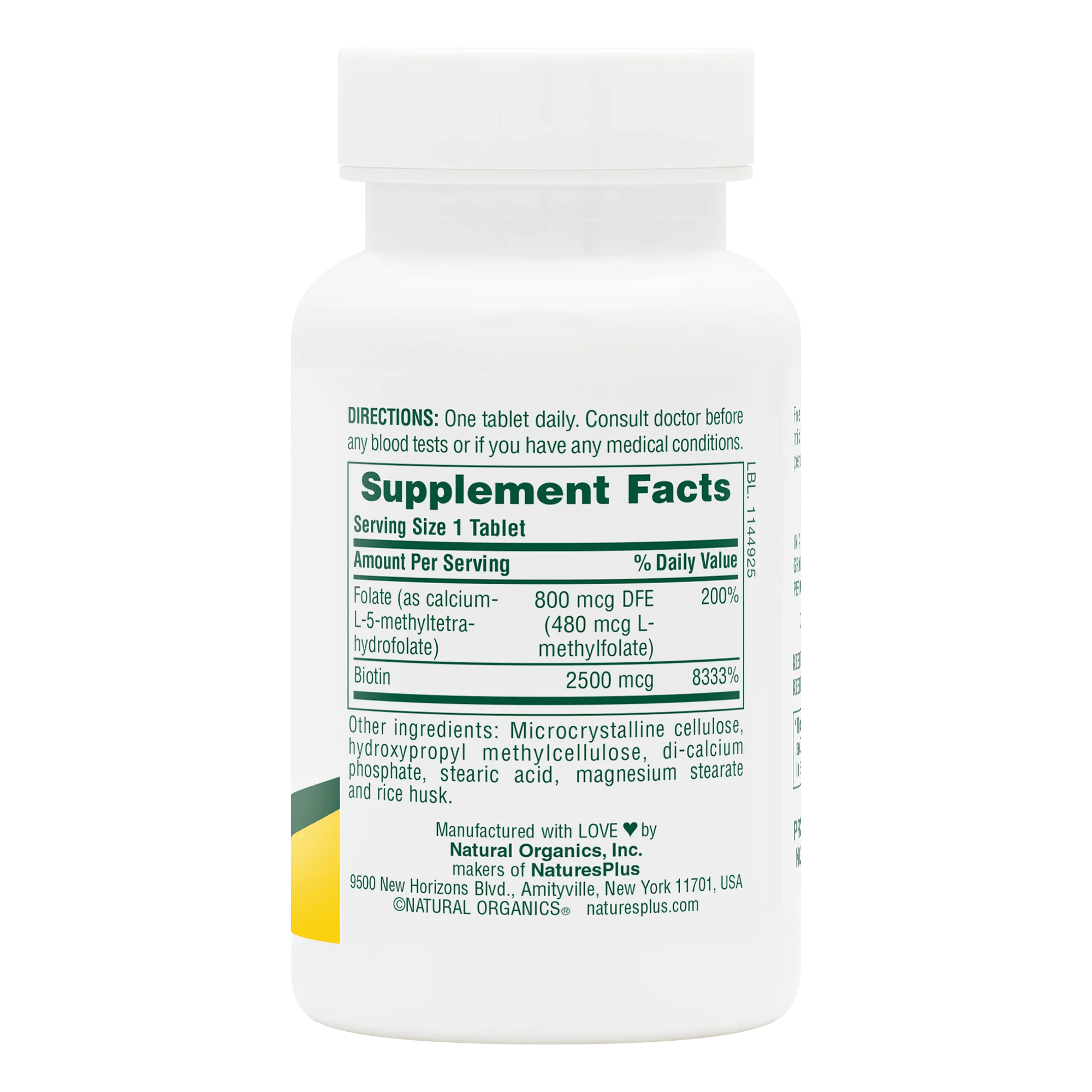 Biotin & Folic Acid (Folate) Sustained Release Tablets - Image 2