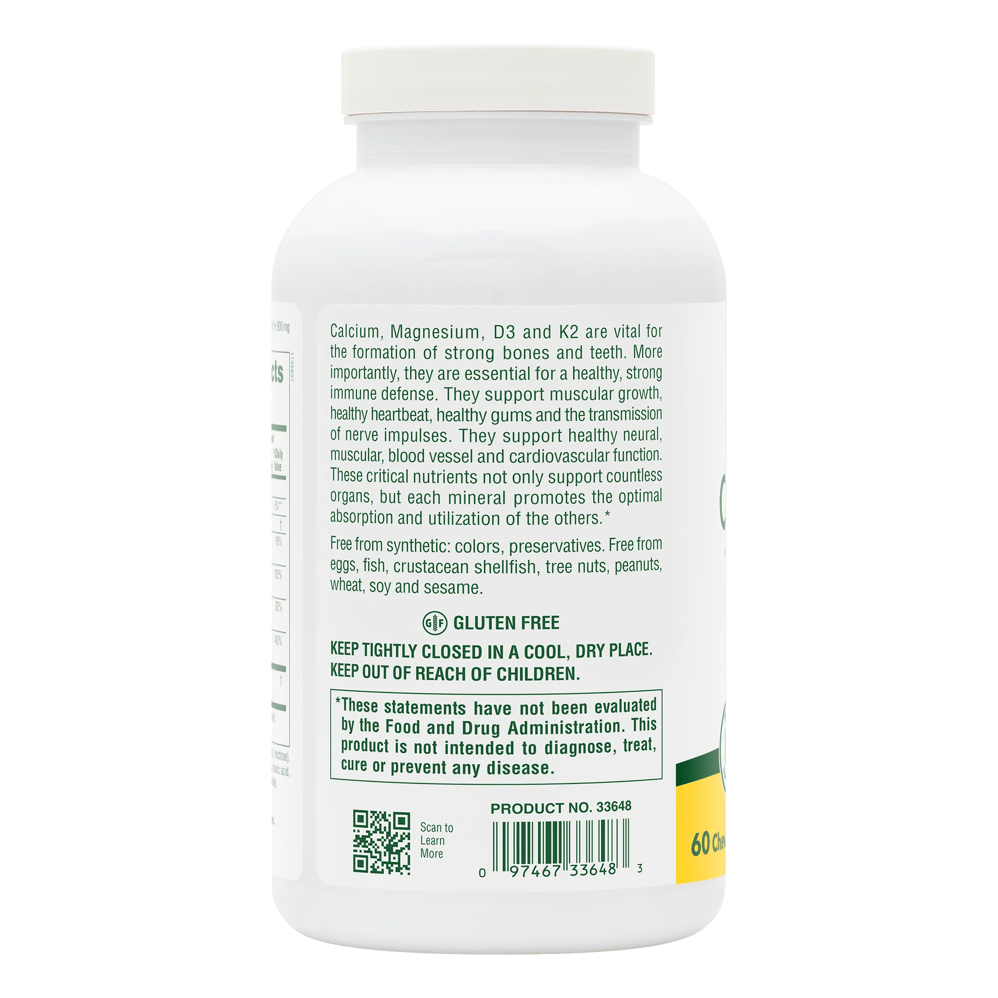Calcium/Magnesium/Vitamin D3 with Vitamin K2 Chewables - Chocolate - Image 3
