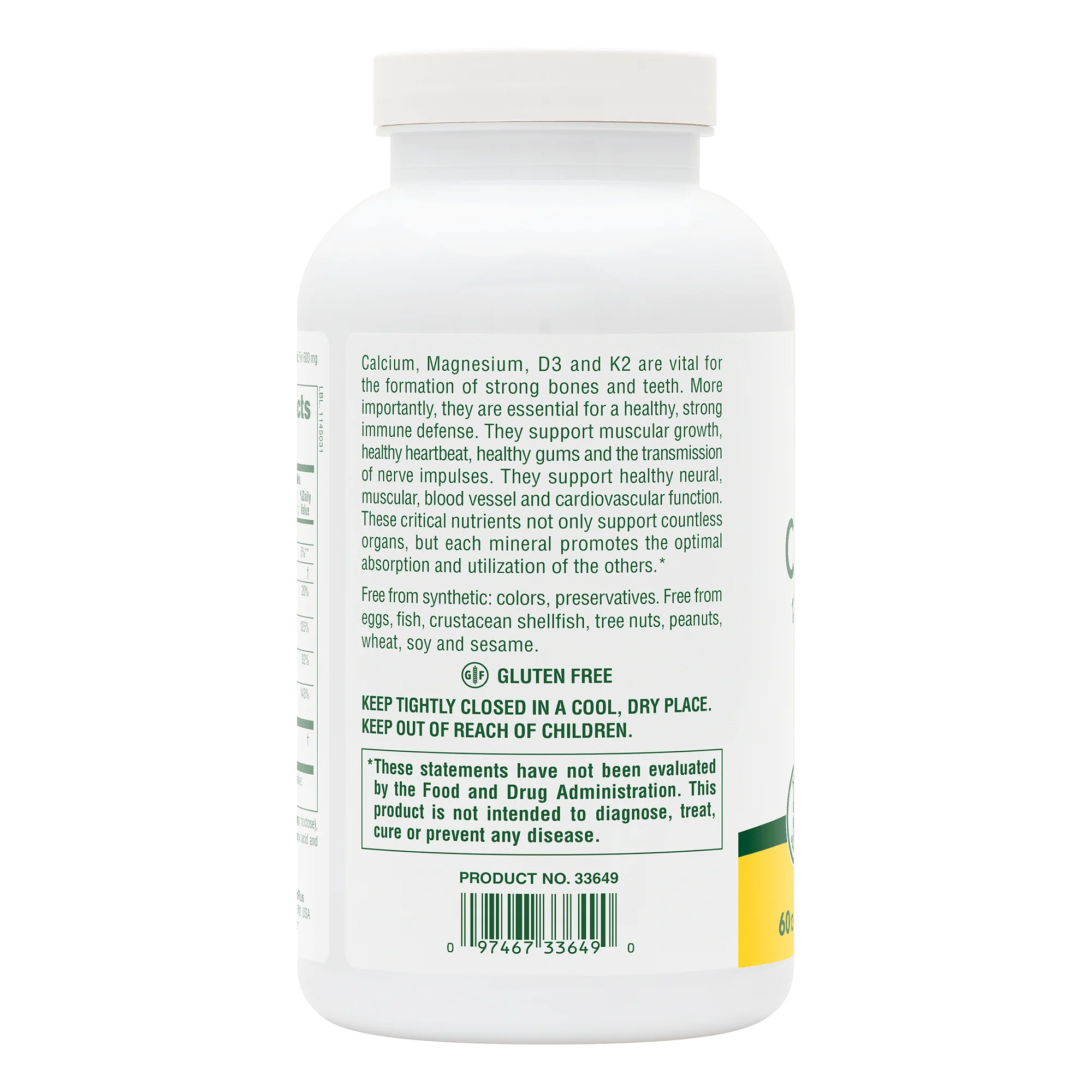 Calcium/Magnesium/Vitamin D3 with Vitamin K2 Chewables - Vanilla - Image 3