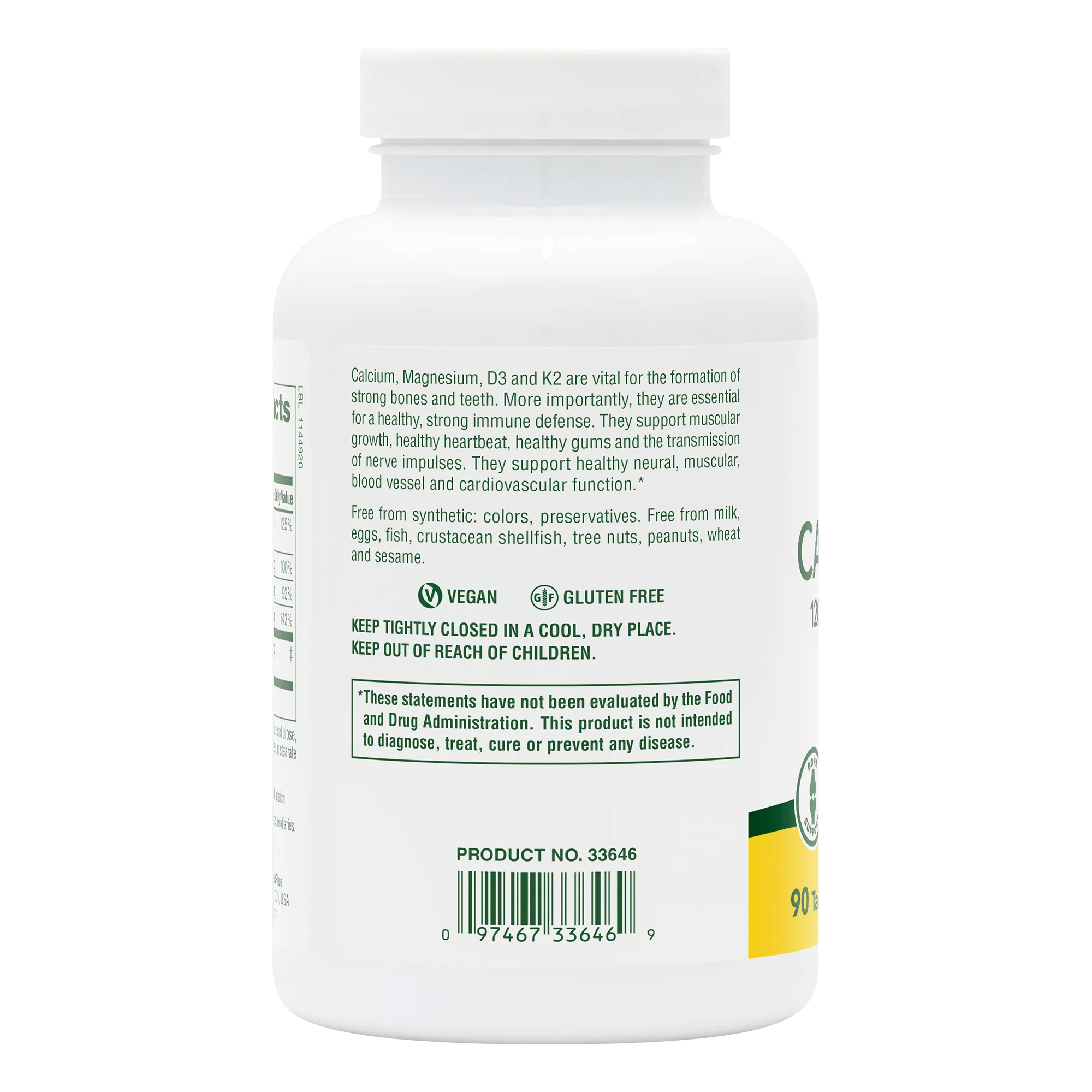 Calcium/Magnesium/Vitamin D3 with Vitamin K2 Tablets - Image 3