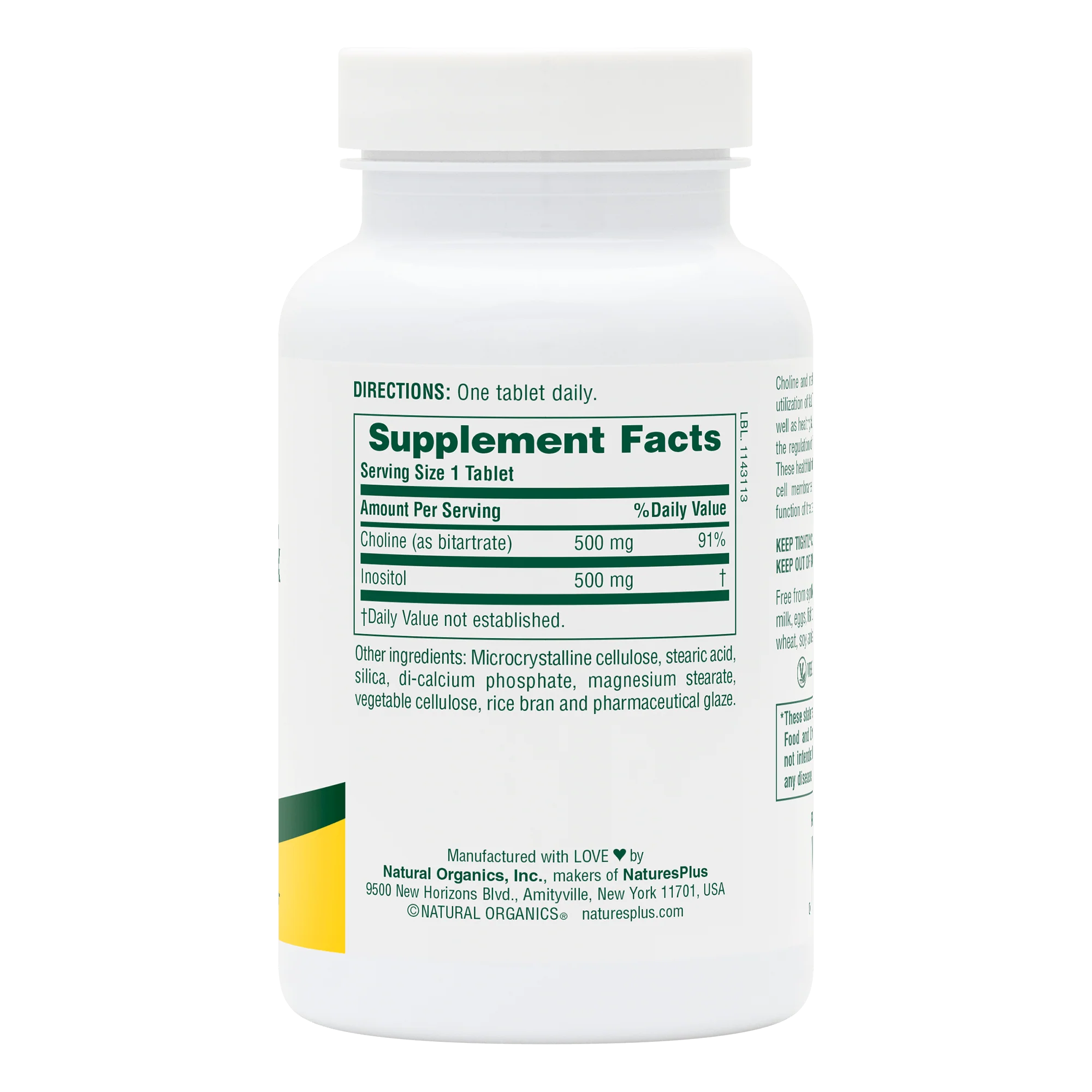 Choline & Inositol 500 mg Tablets - Image 2