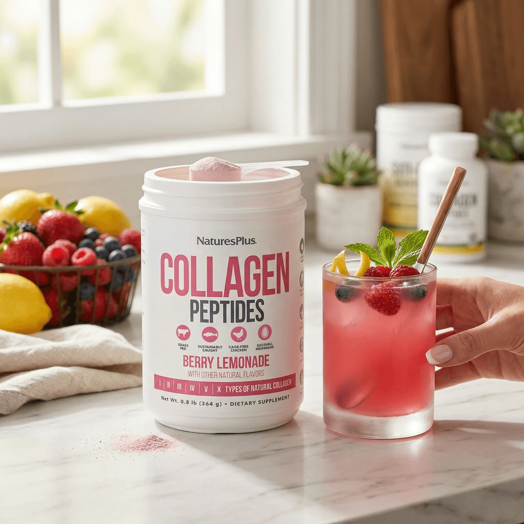 Collagen Peptides Berry Lemonade - Image 5