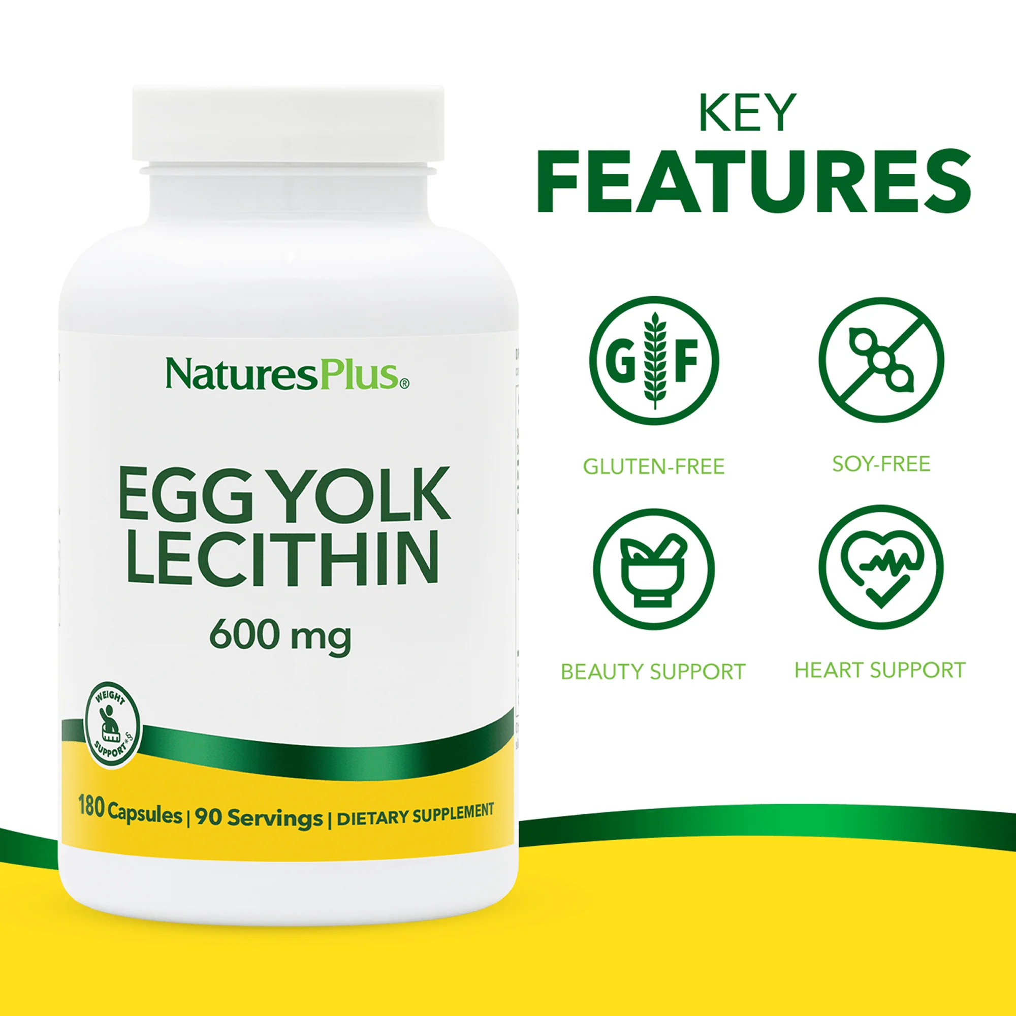 Egg Yolk Lecithin 600 mg Capsules - Image 4