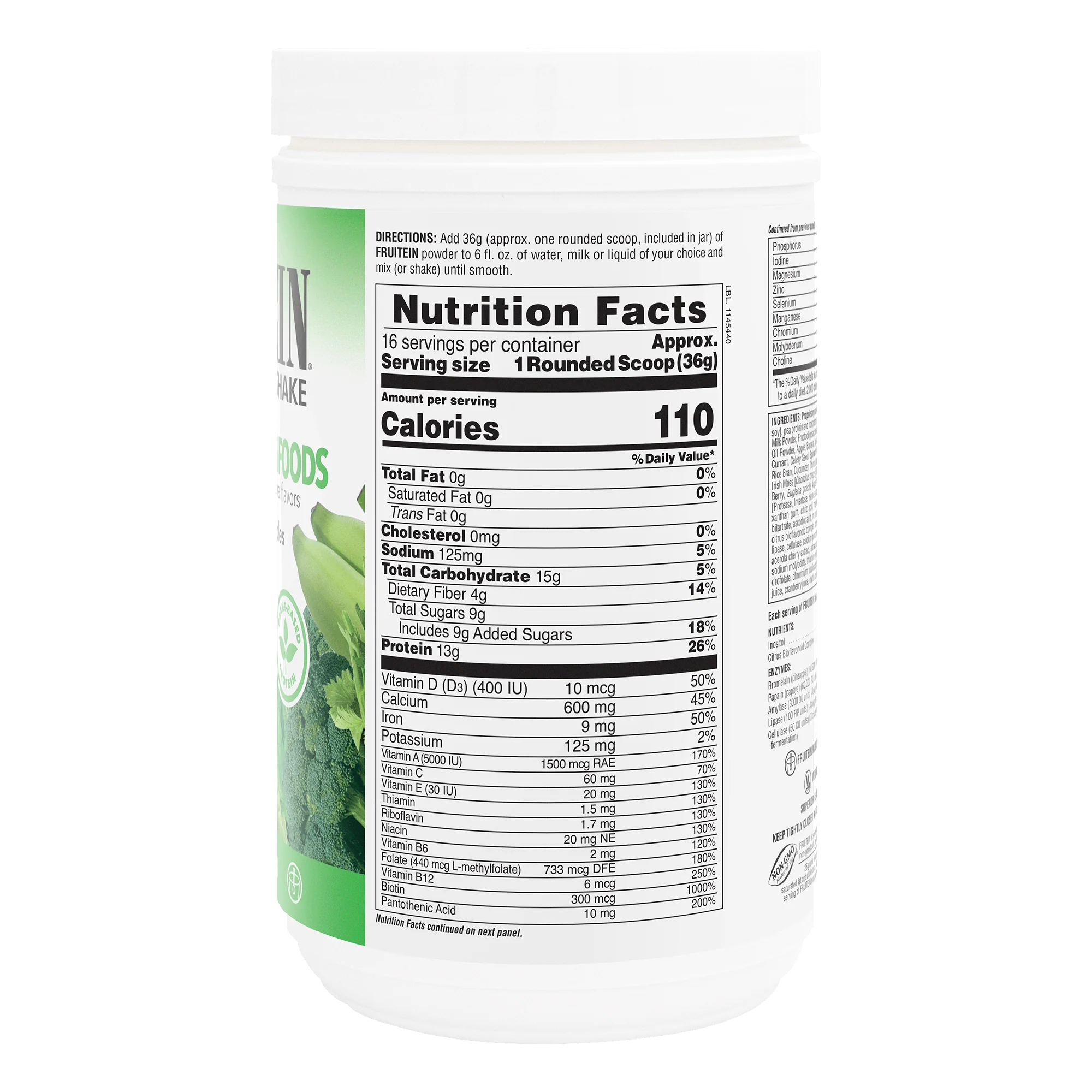 FRUITEIN® Revitalizing Green Foods Shake - Image 2
