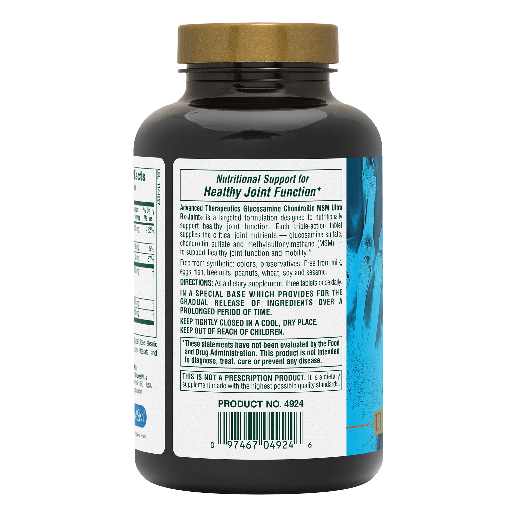 Glucosamine/Chondroitin/MSM Ultra Rx-Joint® Tablets - Image 6