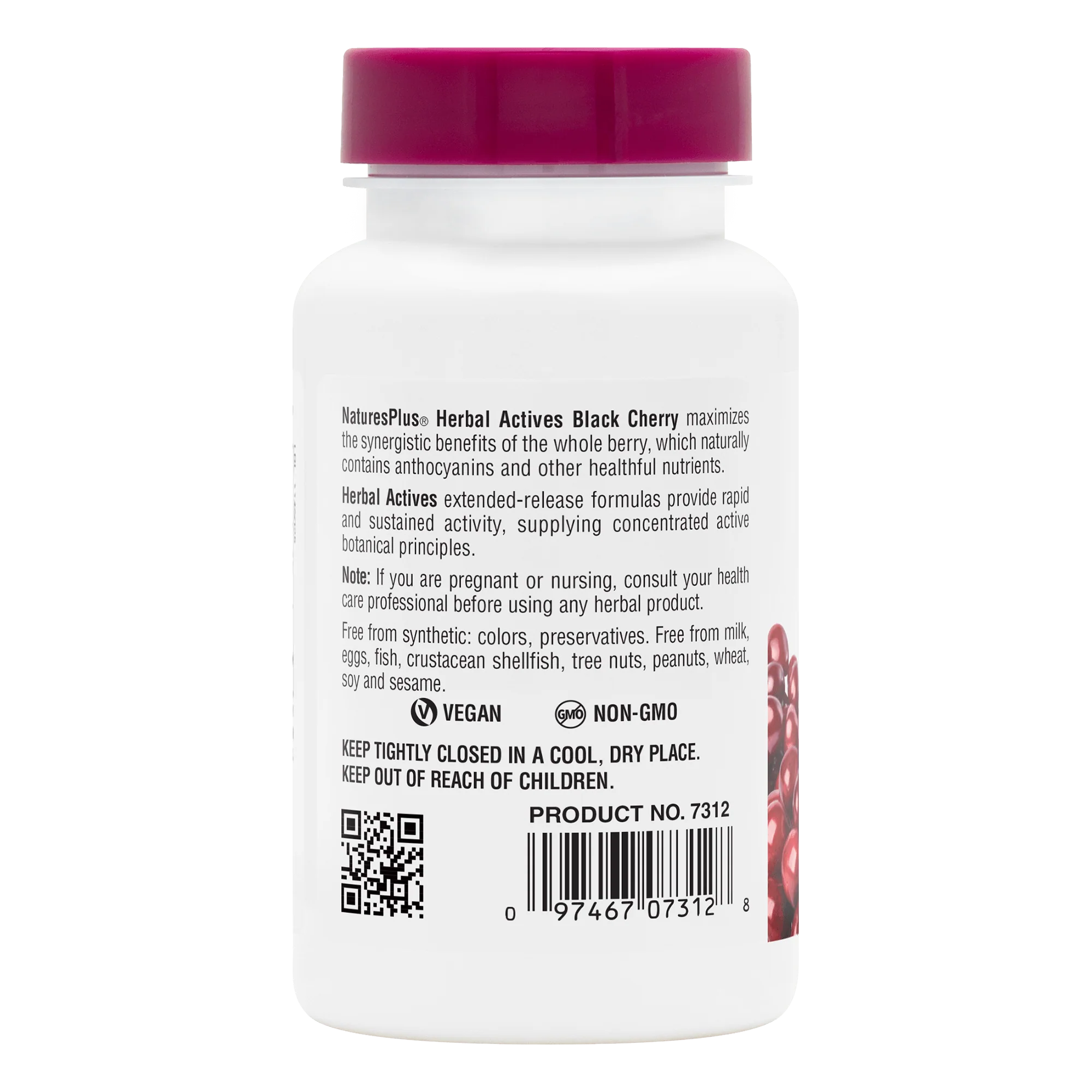 Herbal Actives Black Cherry Extended Release Tablets - Image 3