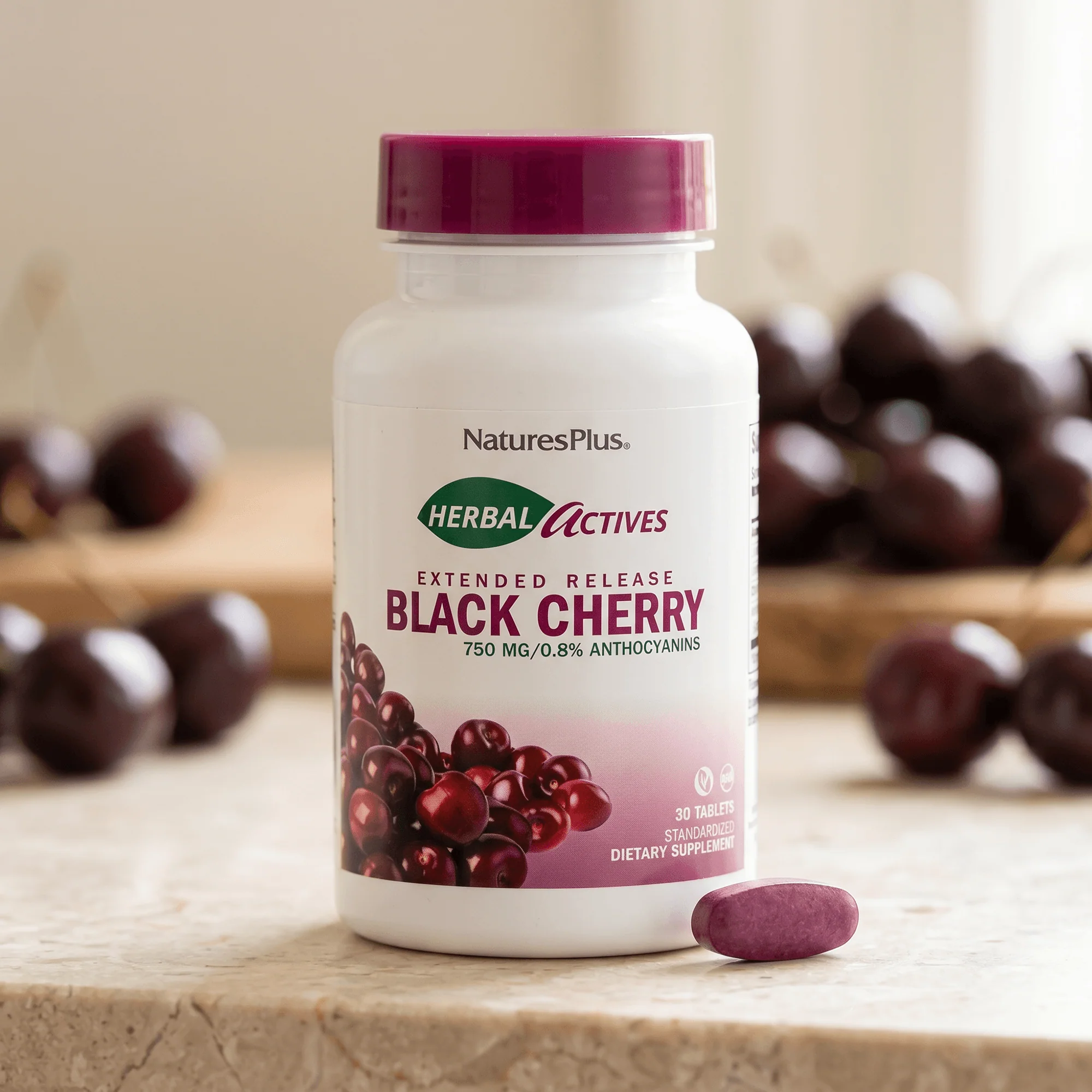 Herbal Actives Black Cherry Extended Release Tablets - Image 5