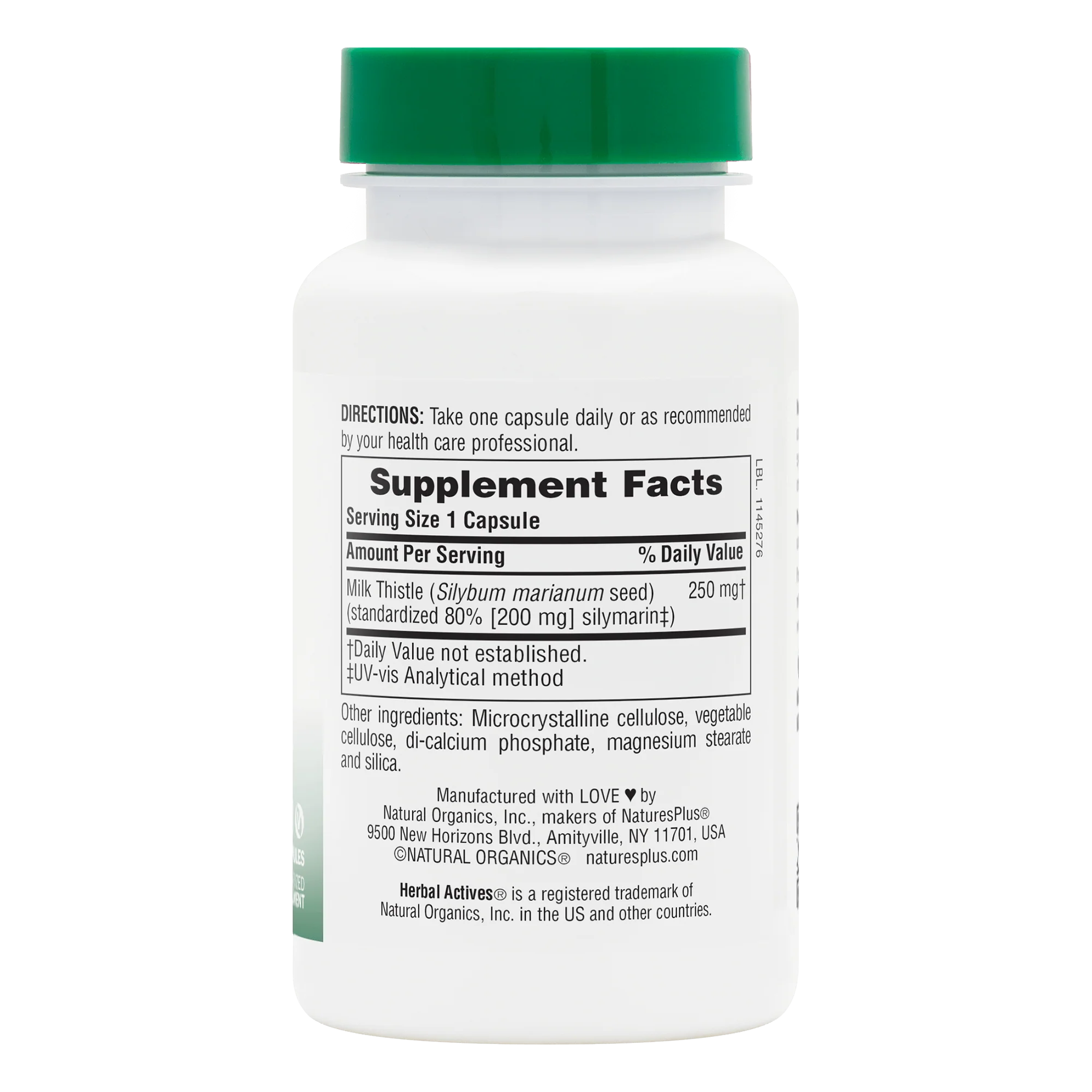 Herbal Actives Milk Thistle Capsules - Image 2