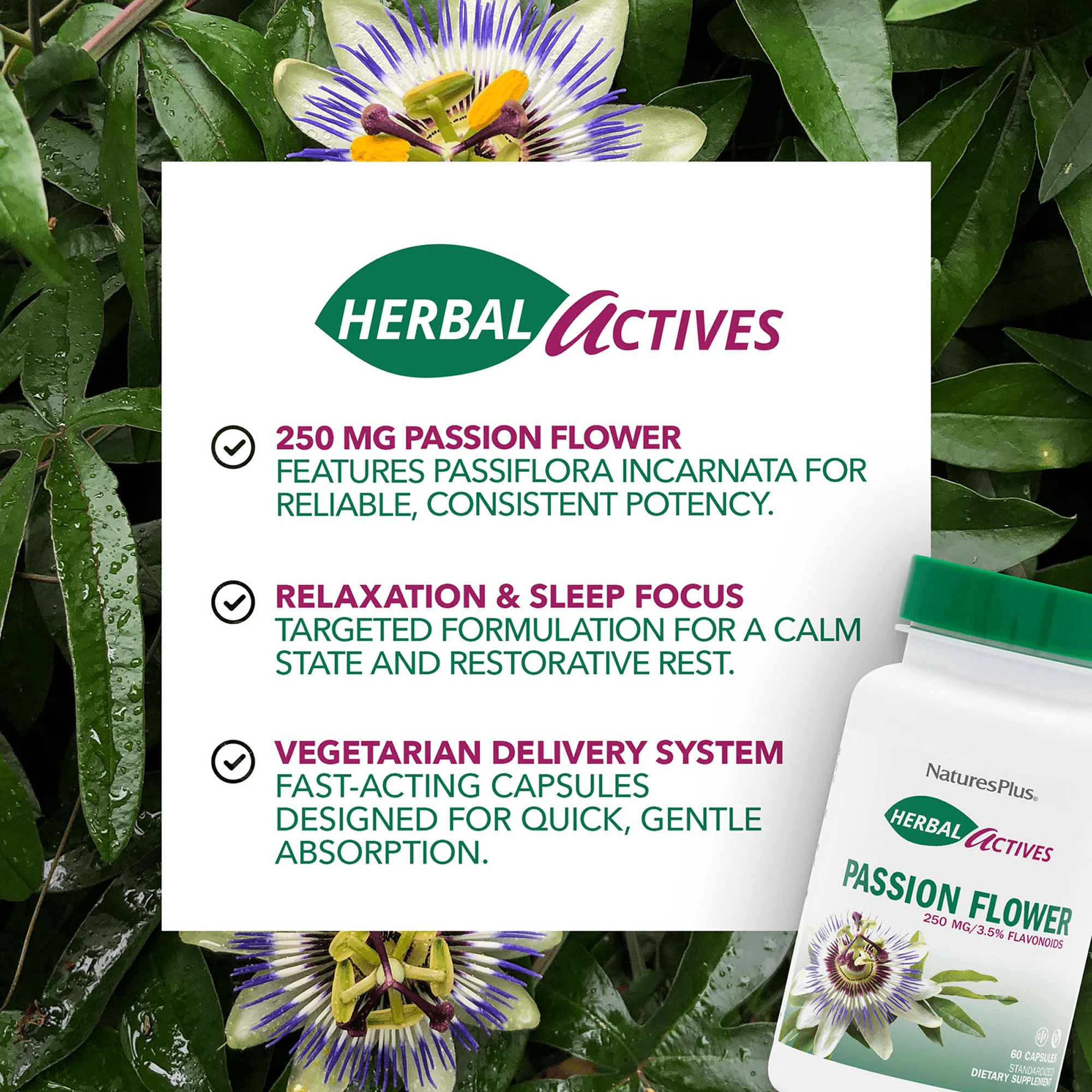 Herbal Actives Passion Flower Capsules - Image 4