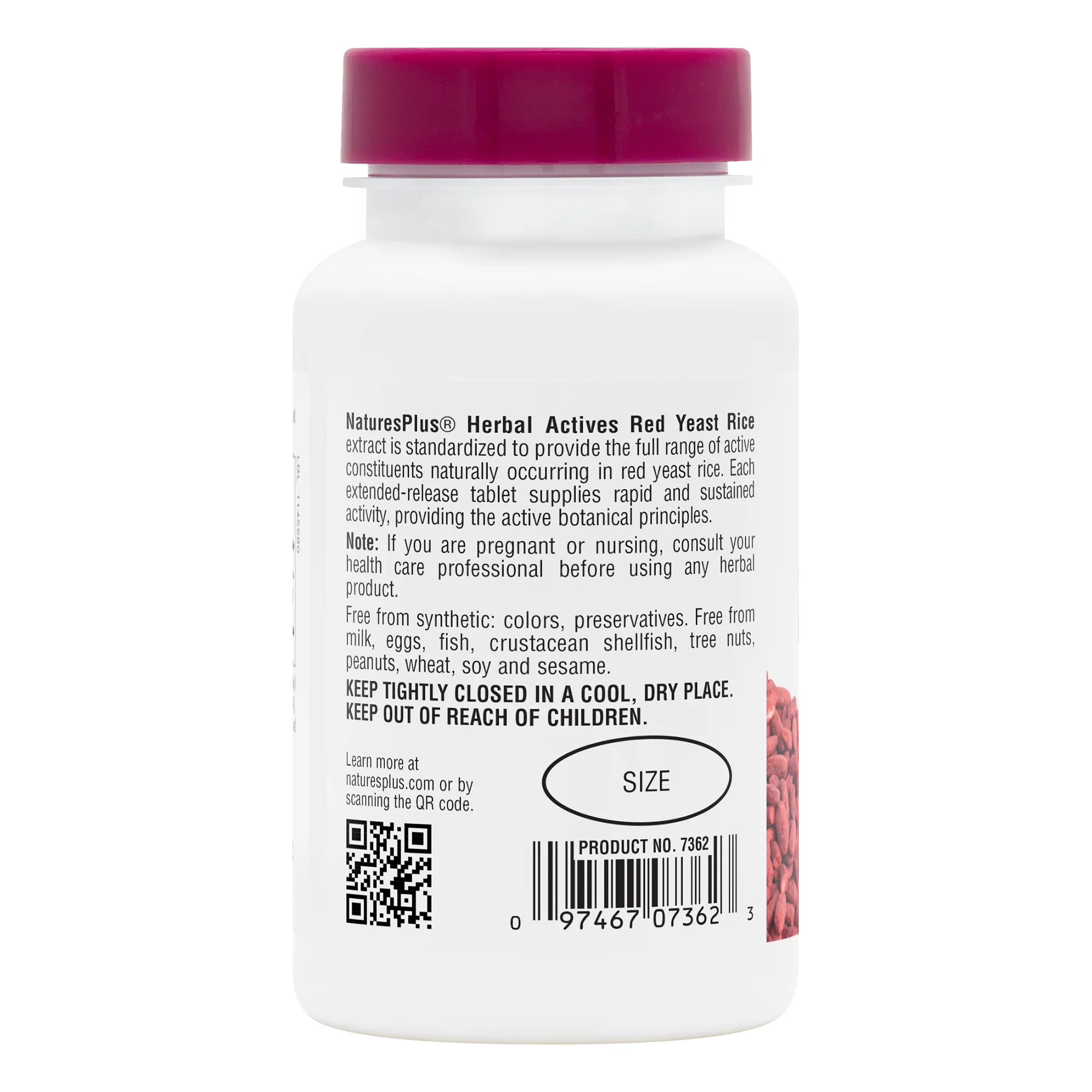 Herbal Actives Red Yeast Rice Extended Release Mini-Tabs - Image 3
