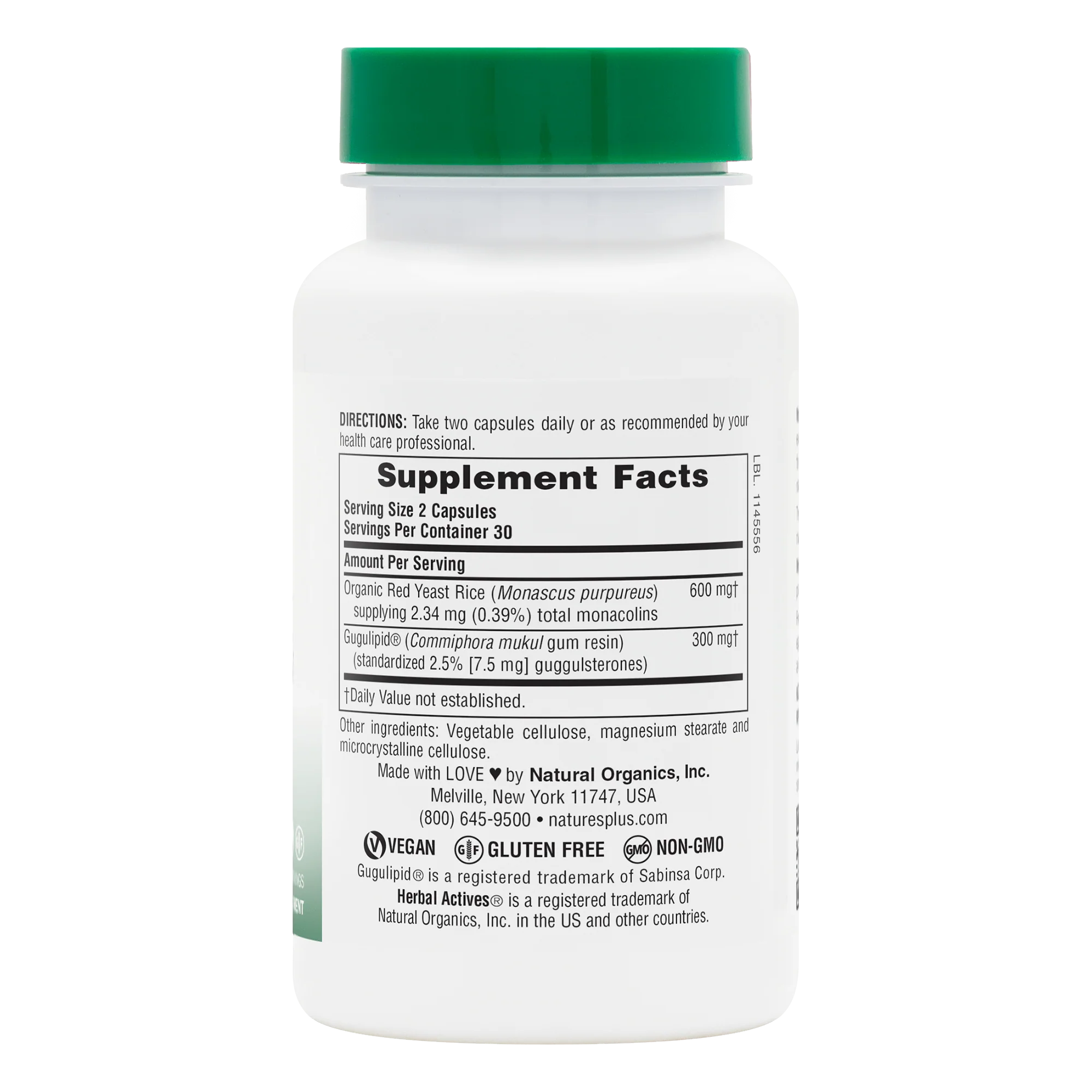 Herbal Actives Red Yeast Rice/Gugulipid® Capsules - Image 2