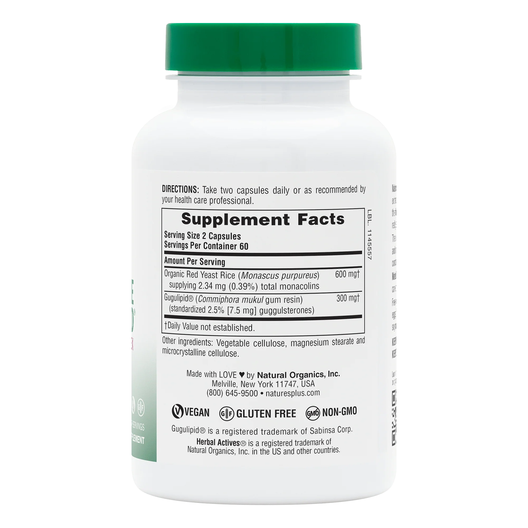 Herbal Actives Red Yeast Rice/Gugulipid® Capsules - Image 7