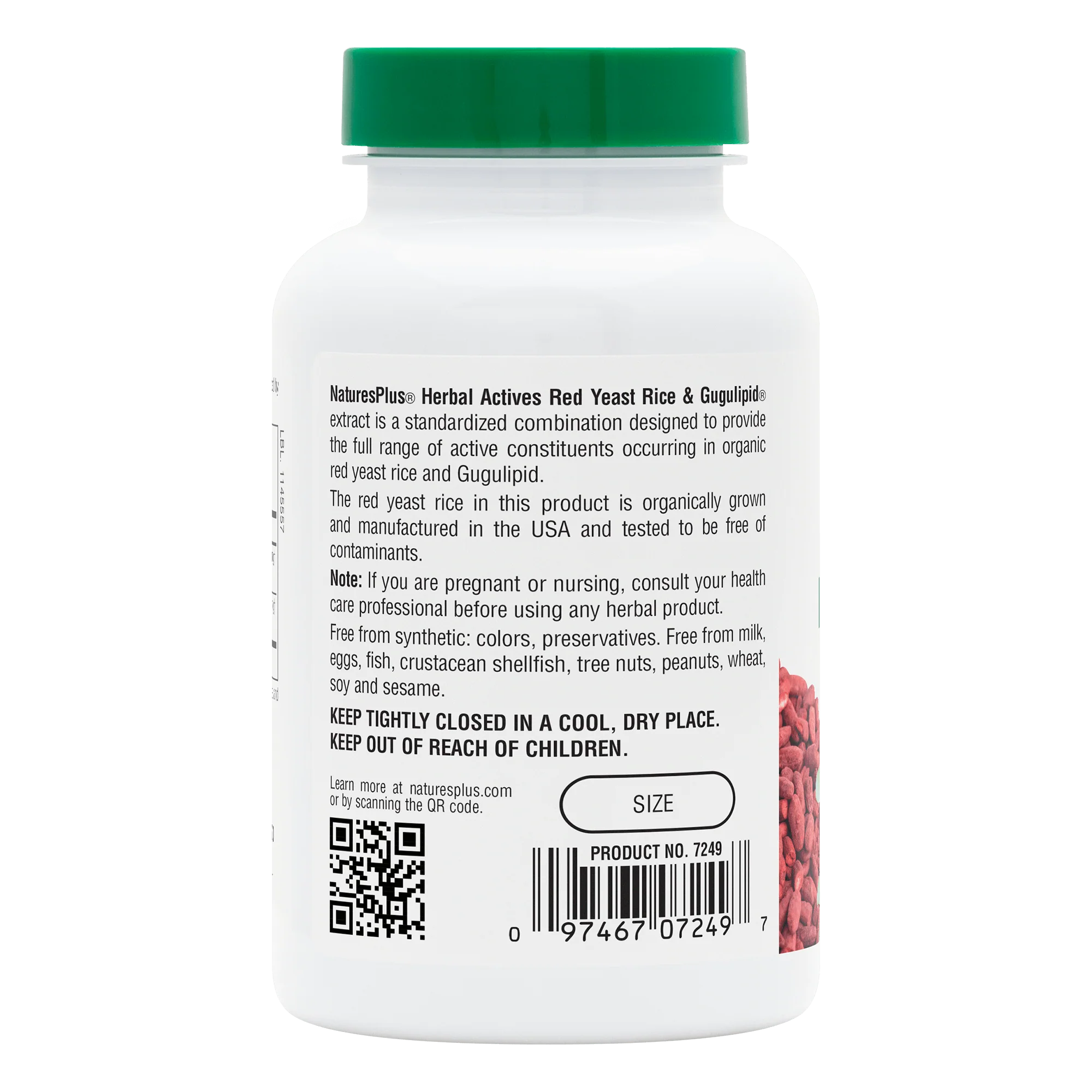 Herbal Actives Red Yeast Rice/Gugulipid® Capsules - Image 8