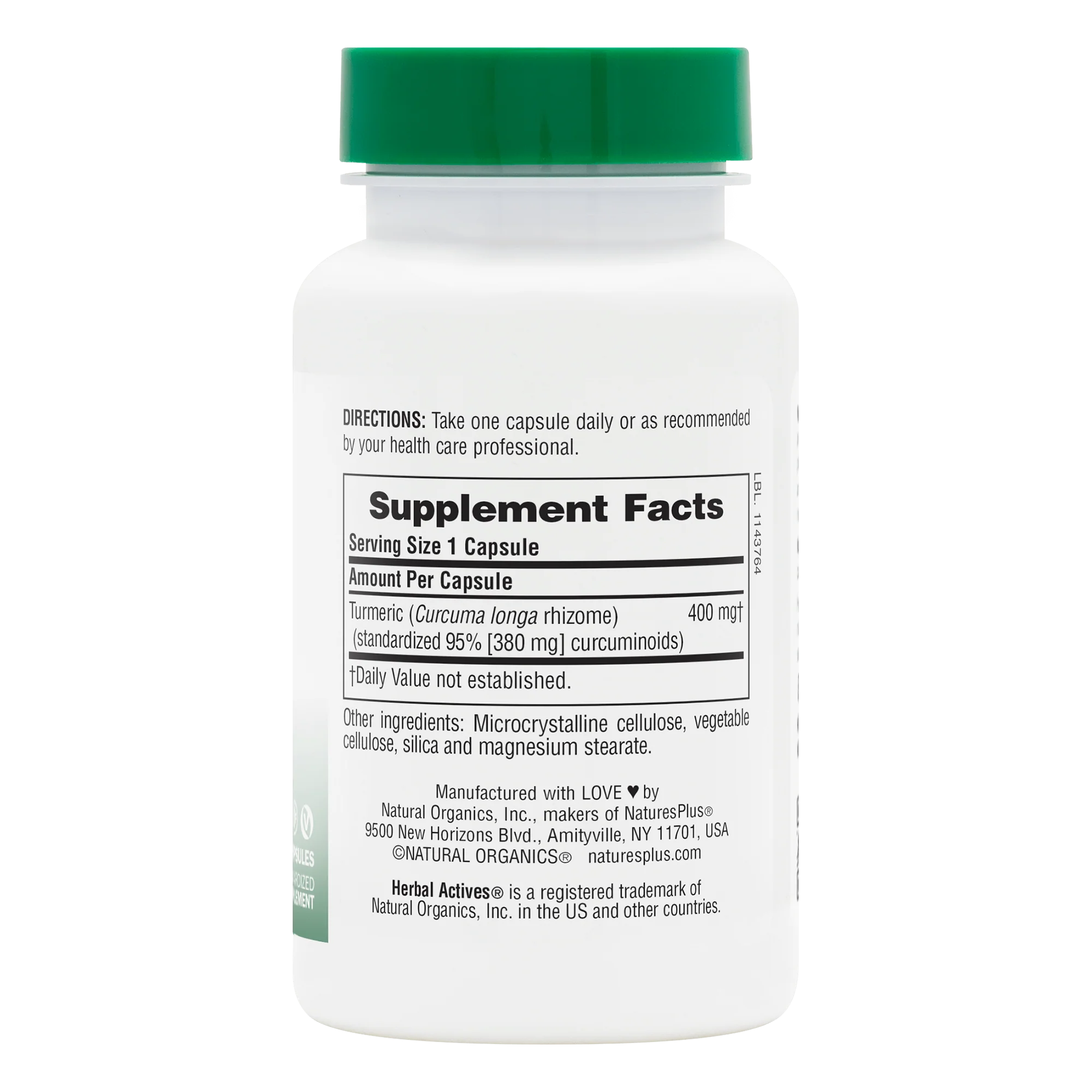 Herbal Actives Turmeric Capsules - Image 2