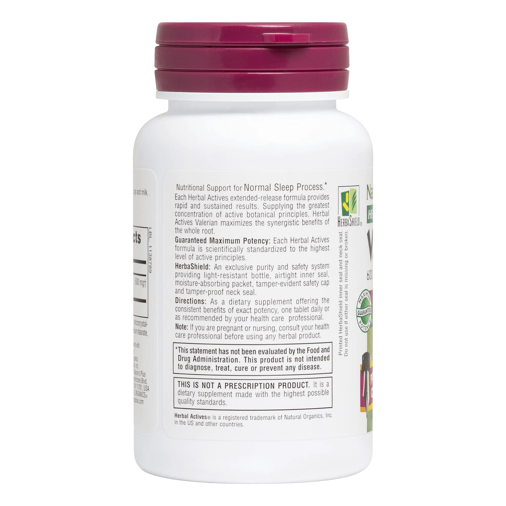 Herbal Actives Valerian Extended Release Tablets - Image 3