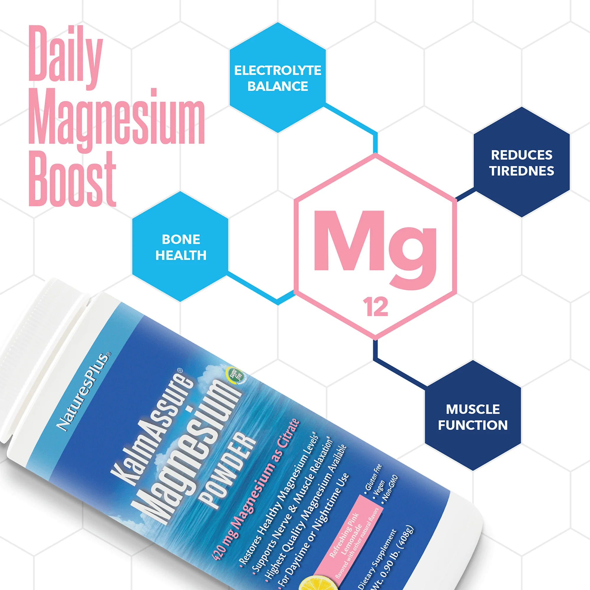 KalmAssure® Magnesium Powder - Pink Lemonade - Image 4