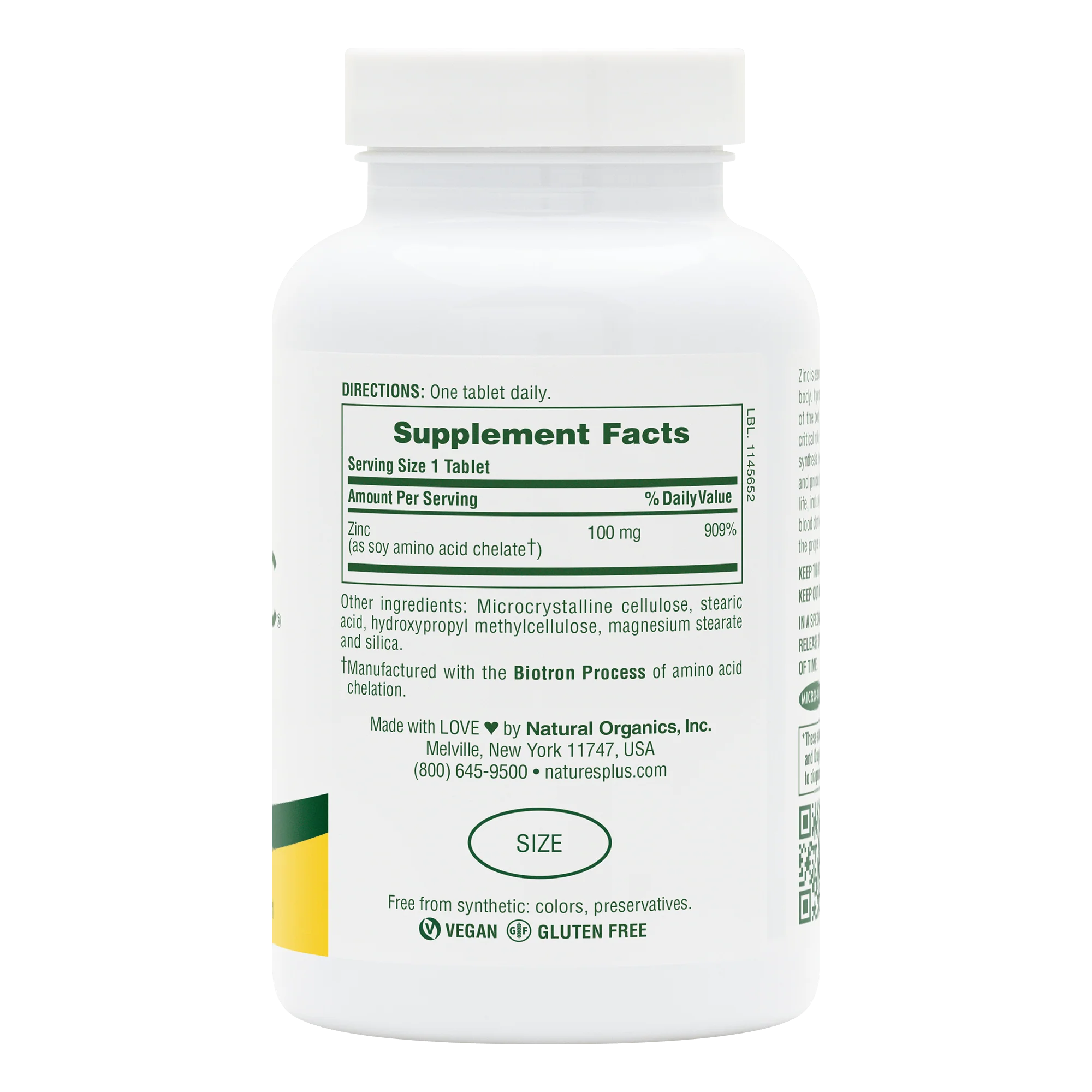 Mega Zinc 100 mg Sustained Release Tablets - Image 2