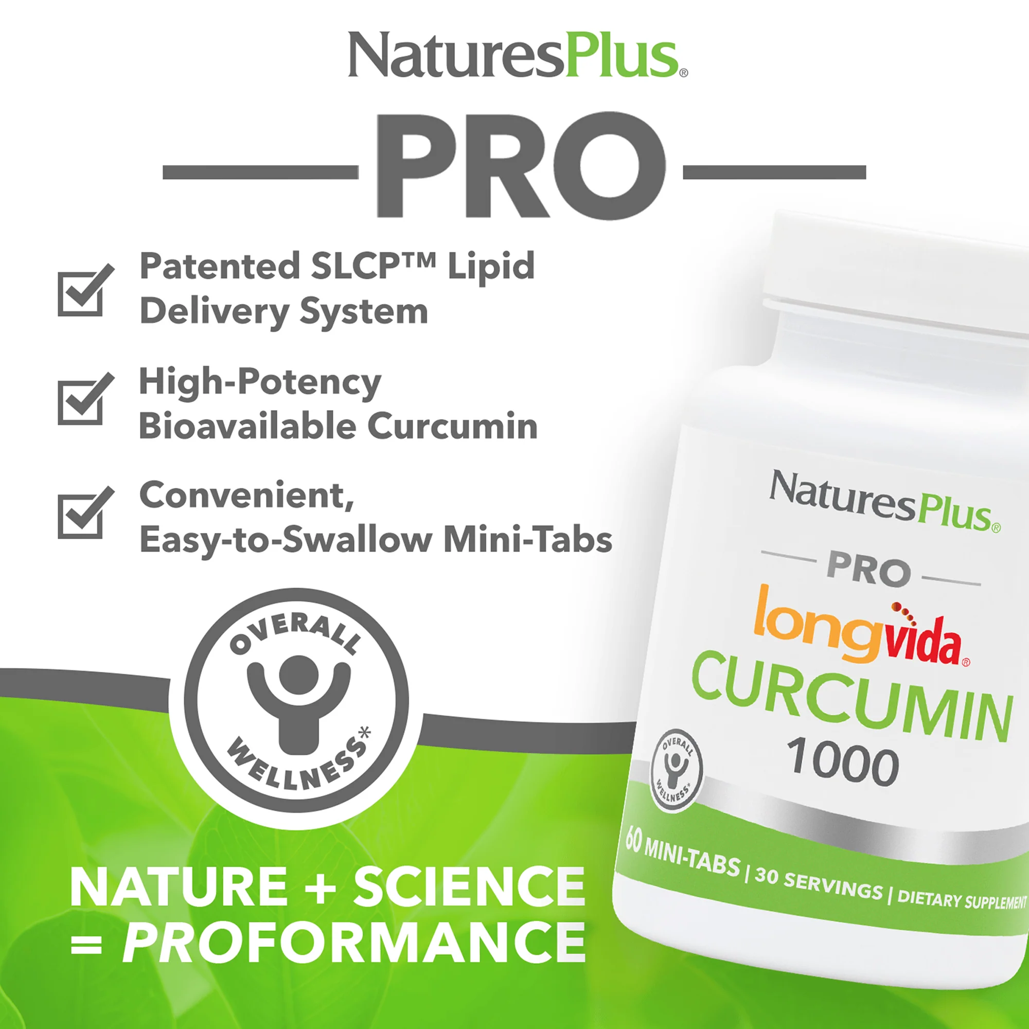 NaturesPlus PRO Curcumin Longvida® 1000 MG Mini-Tabs - Image 4