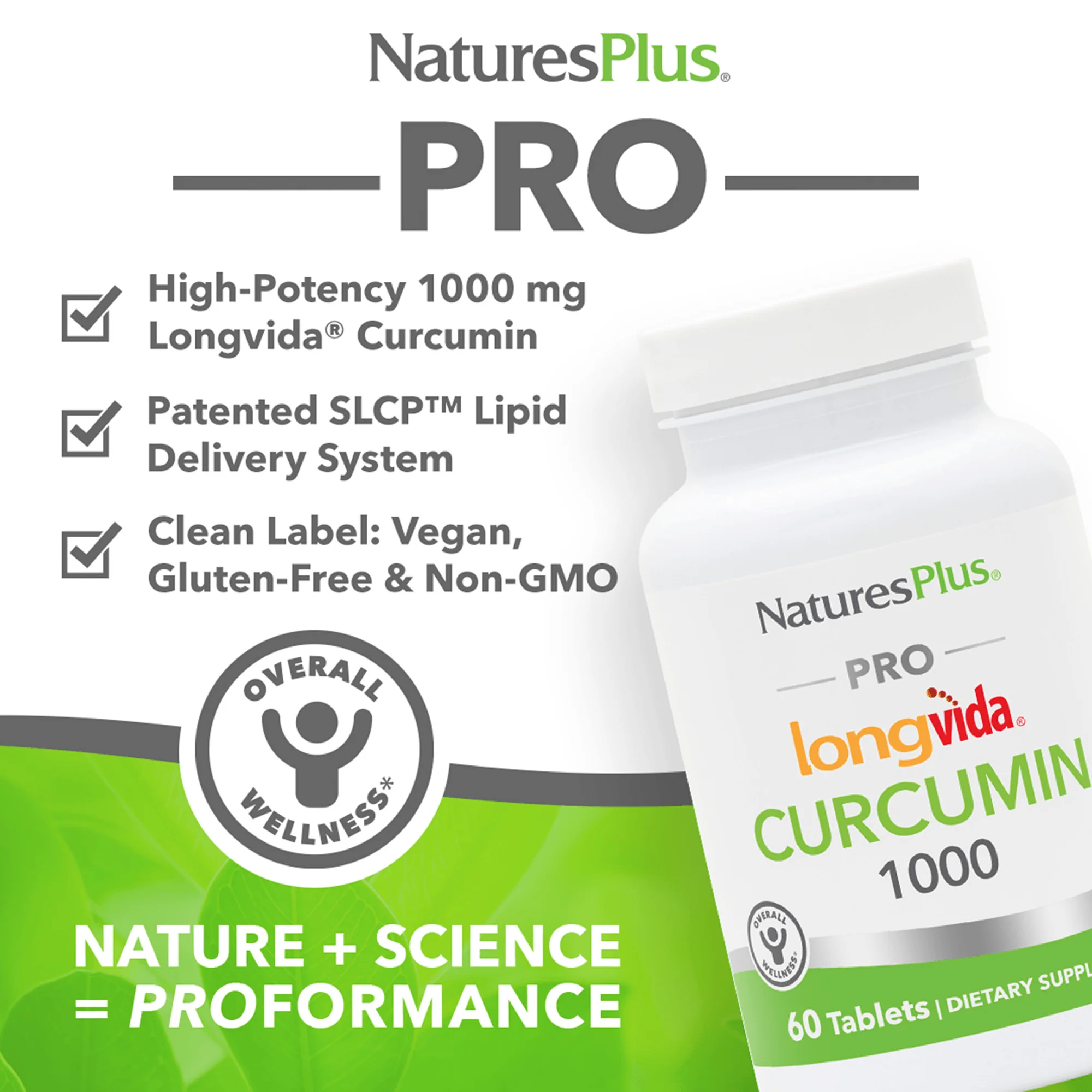 NaturesPlus PRO Curcumin Longvida® 1000 MG Tablets - Image 9