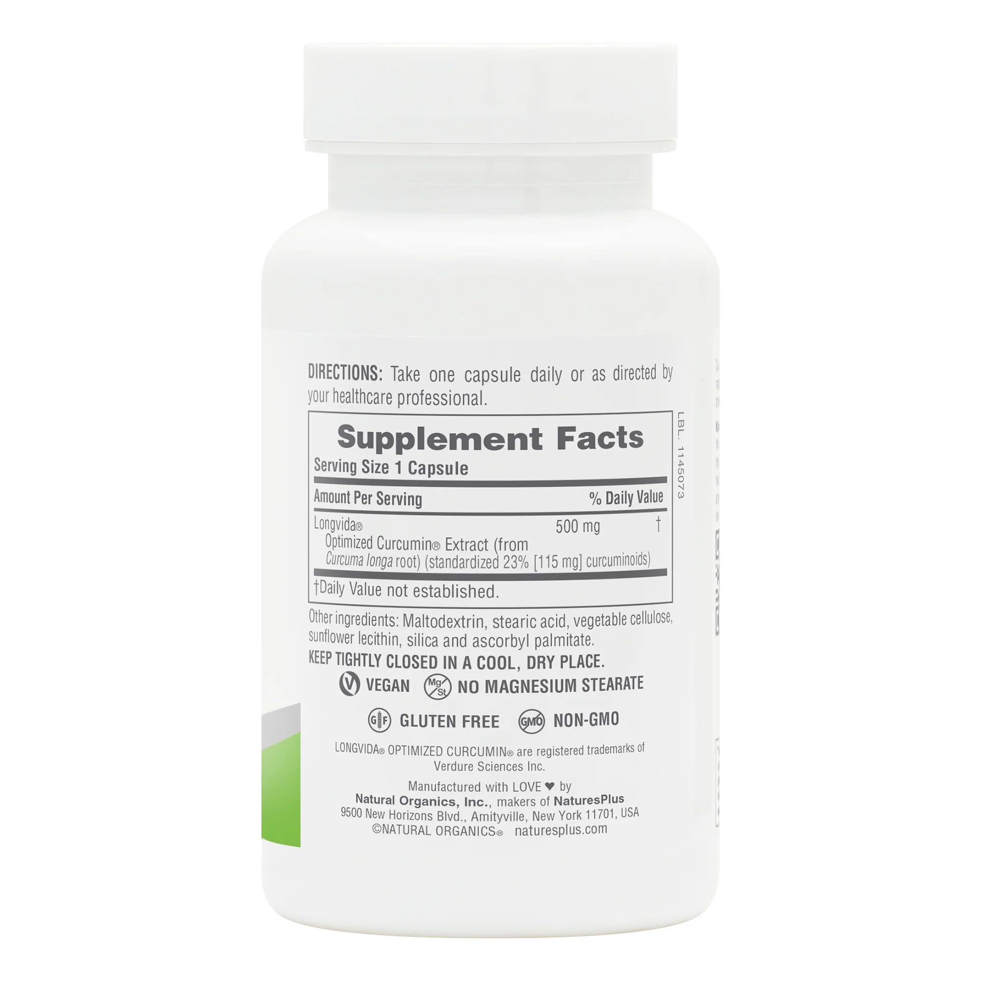 NaturesPlus PRO Curcumin Longvida® 500 MG Capsules - Image 7