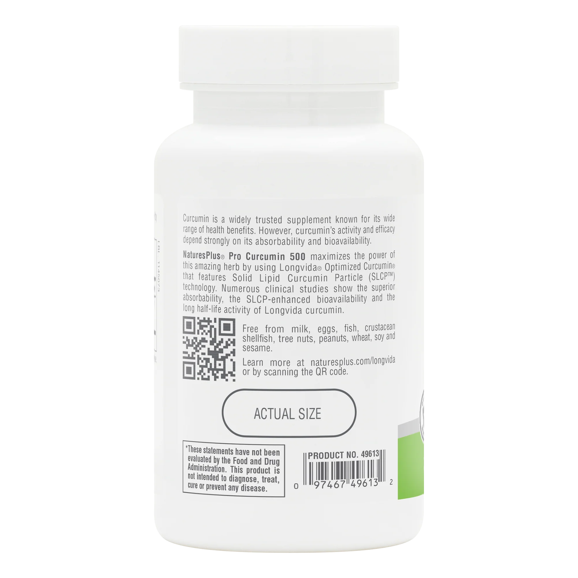 NaturesPlus PRO Curcumin Longvida® 500 MG Capsules - Image 8