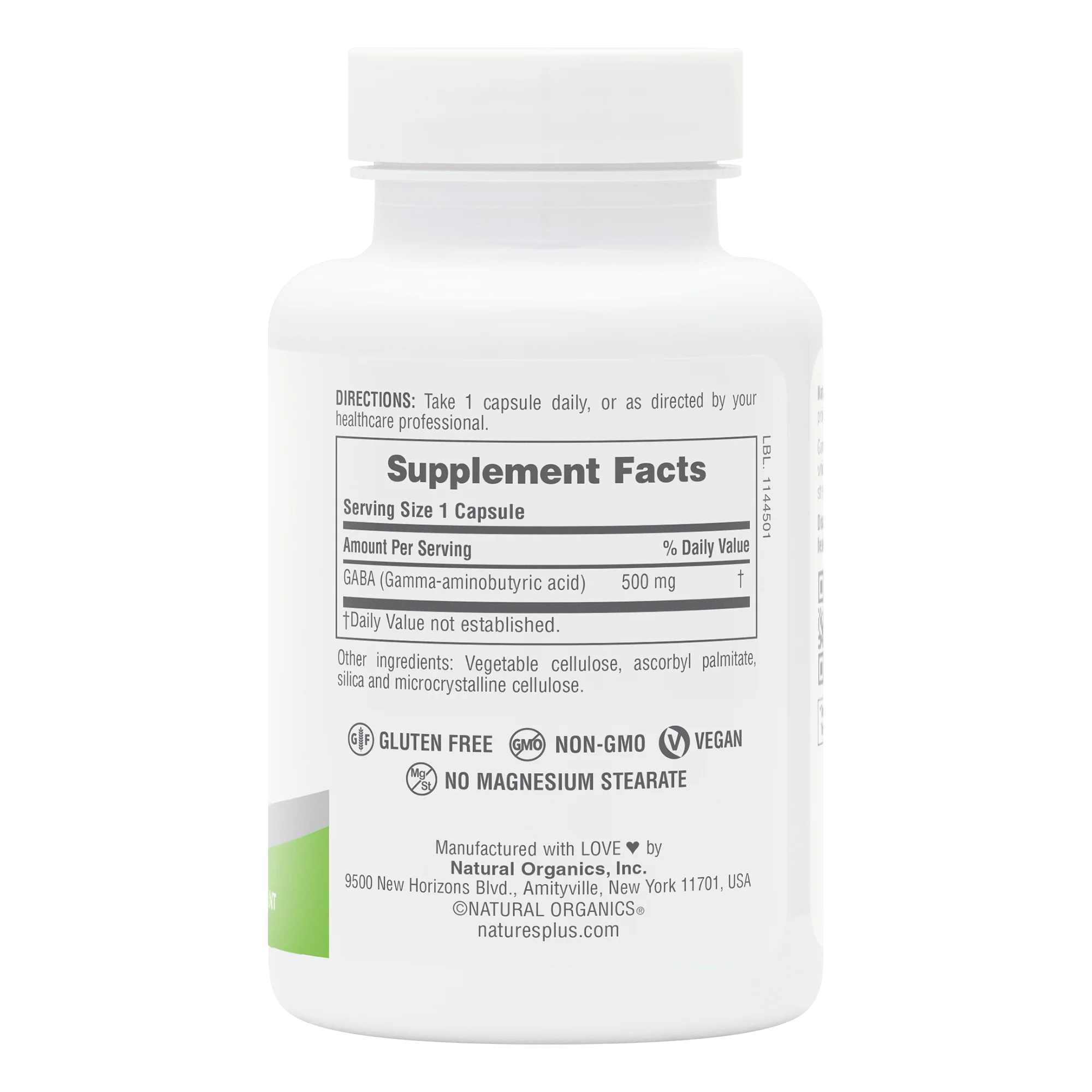 NaturesPlus PRO GABA 500 mg Capsule - Image 2