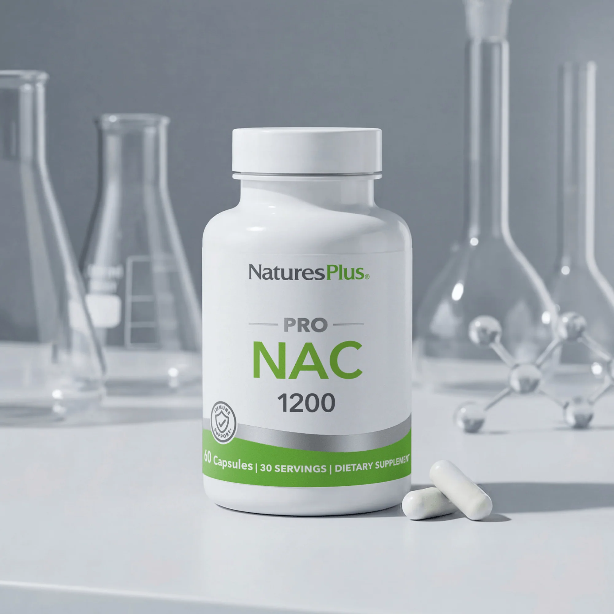 NaturesPlus PRO NAC 1200 Capsules - Image 5
