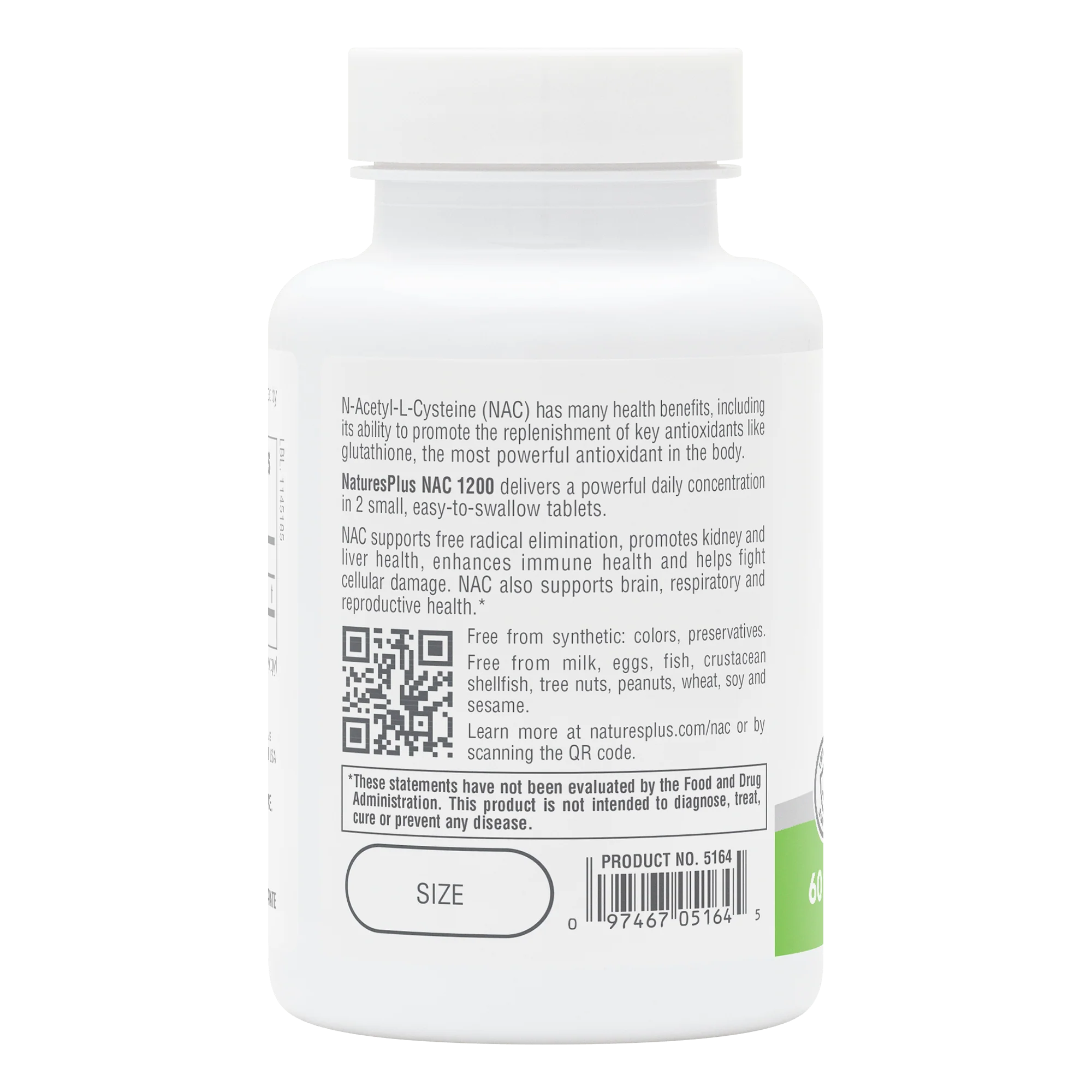 NaturesPlus PRO NAC 1200 Tablets - Image 3