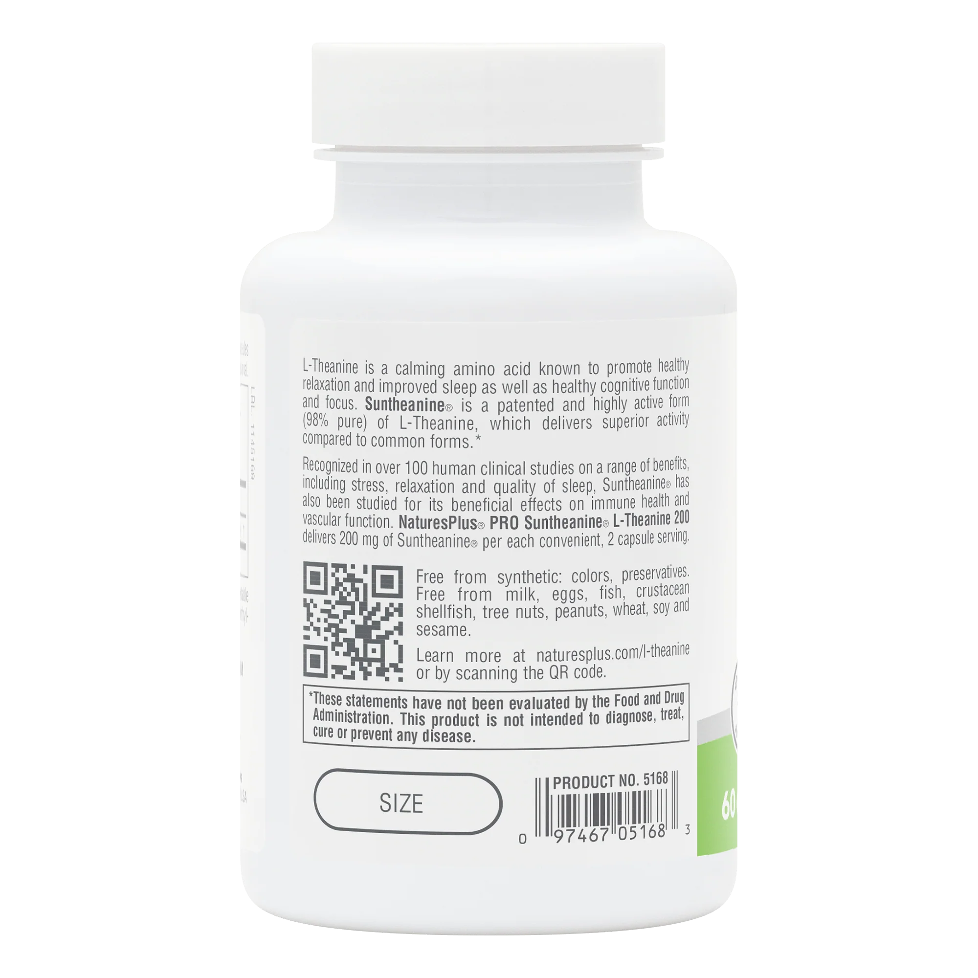 NaturesPlus PRO Suntheanine® L-Theanine 200 - Image 3